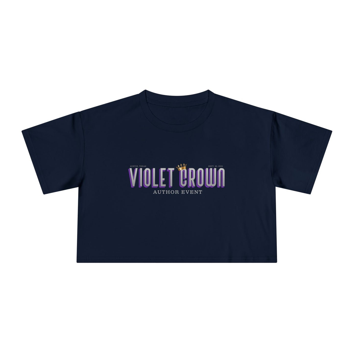 Violet Crown Author Event Women's Crop Tee