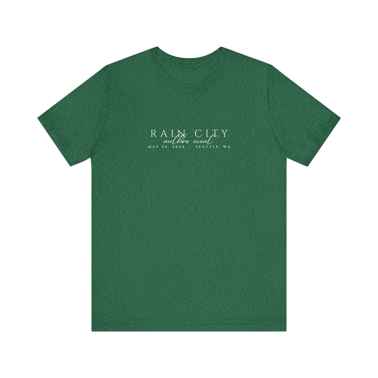 Rain City Author Event Unisex Jersey Tee Version 2