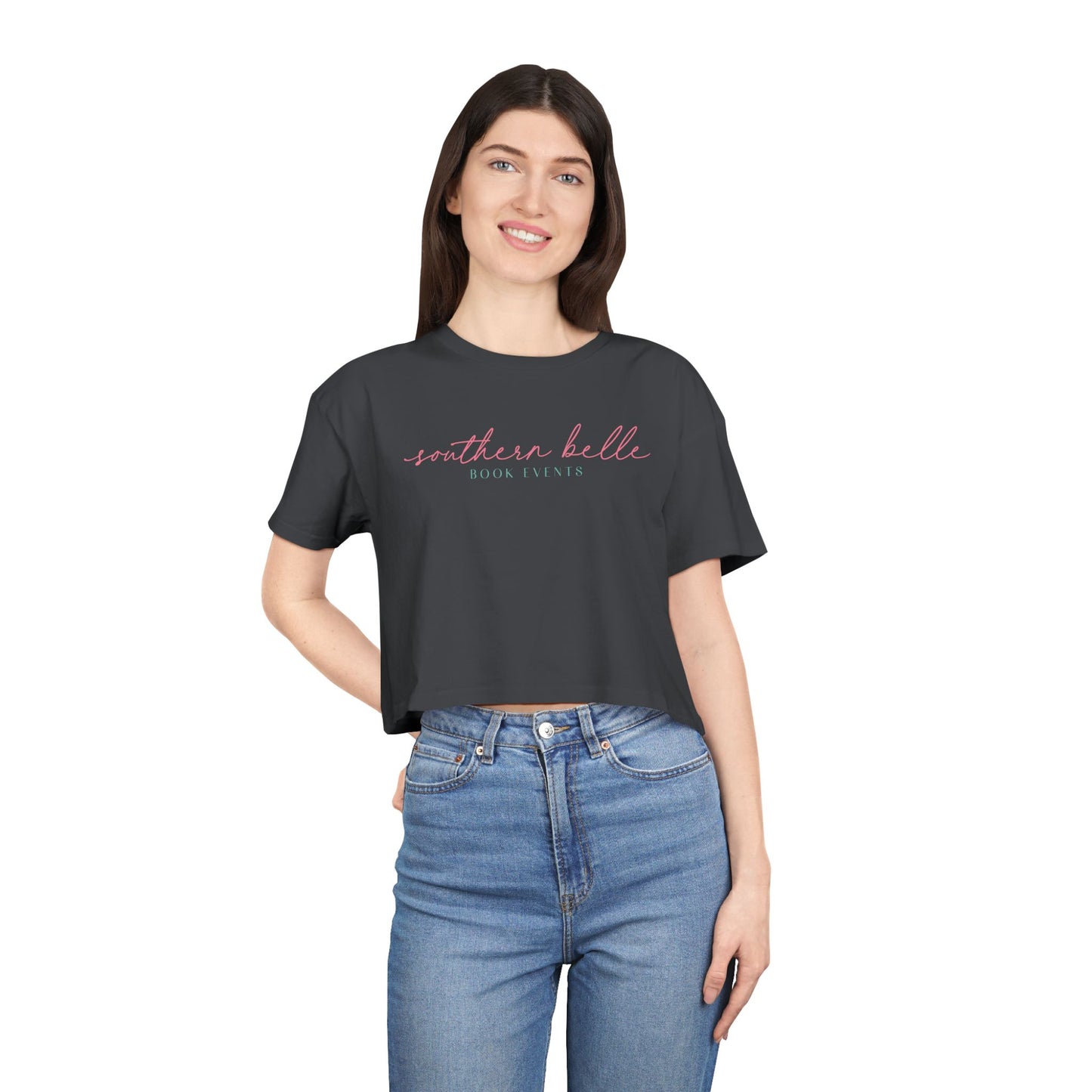 Southern Belle Book Events Women's Crop Tee