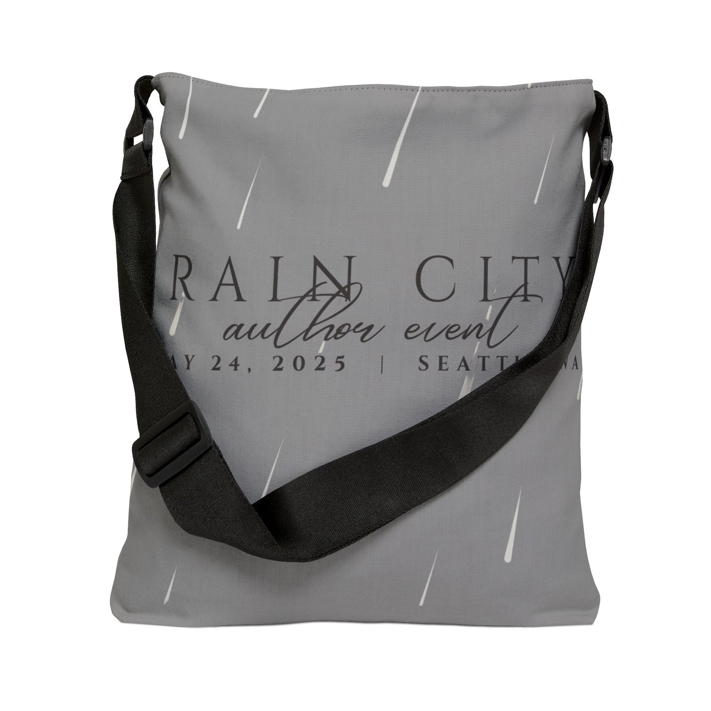 Rain City Author Event Adjustable Tote Bag