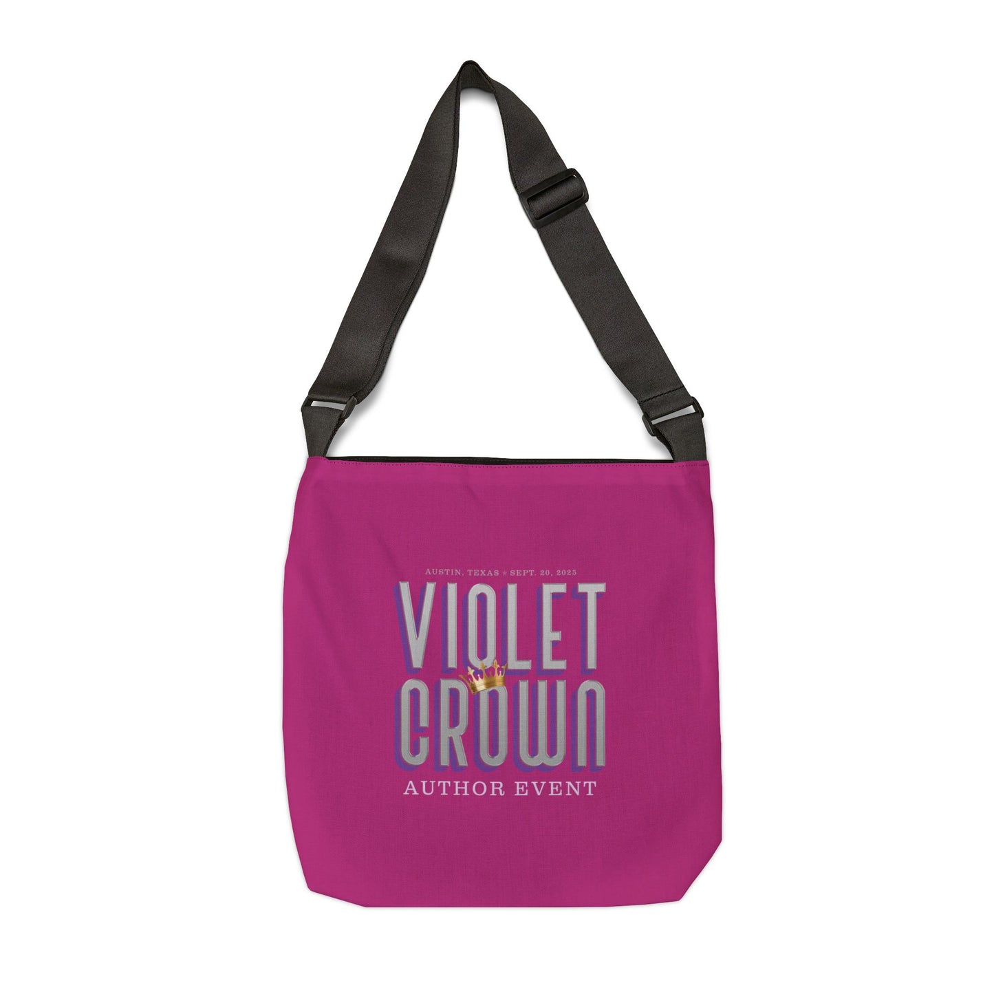 Violet Crown Author Event Adjustable Tote Bag
