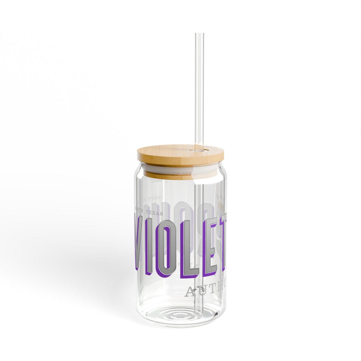Violet Crown Author Event Sipper Glass, 16oz