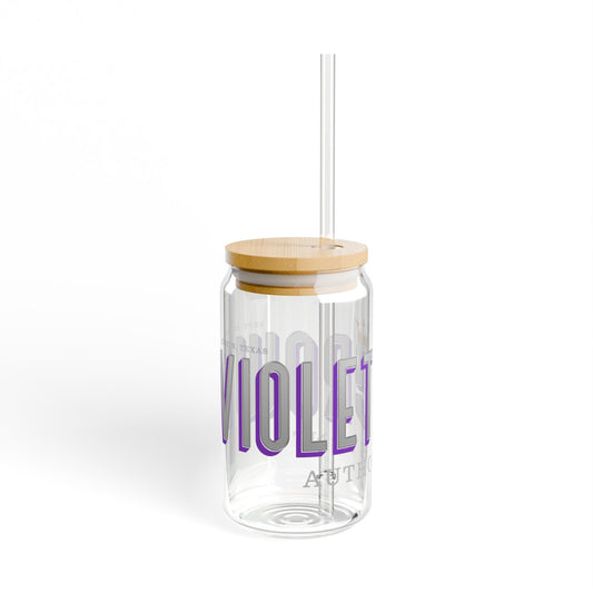 Violet Crown Author Event Sipper Glass, 16oz