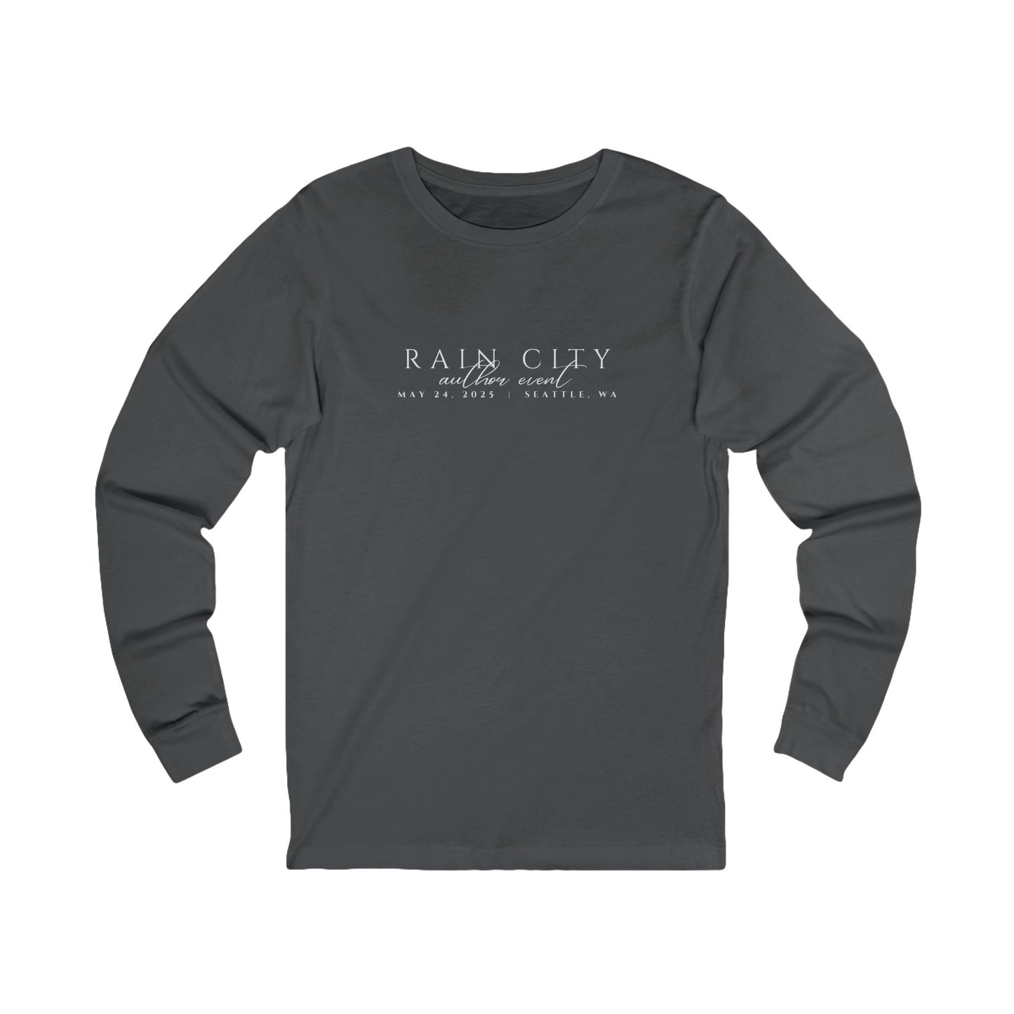 Rain City Author Event Unisex Jersey Long Sleeve Tee