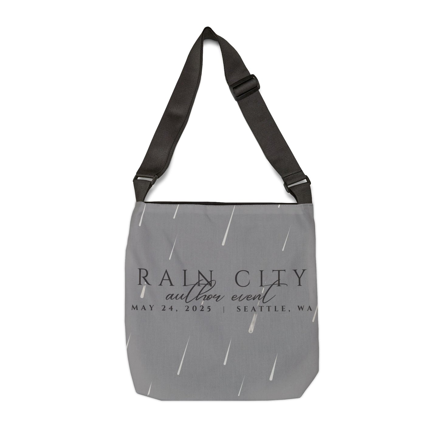 Rain City Author Event Adjustable Tote Bag