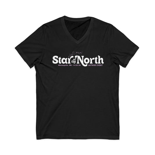 Star of the North Unisex Jersey Short Sleeve V-Neck Tee Version 2
