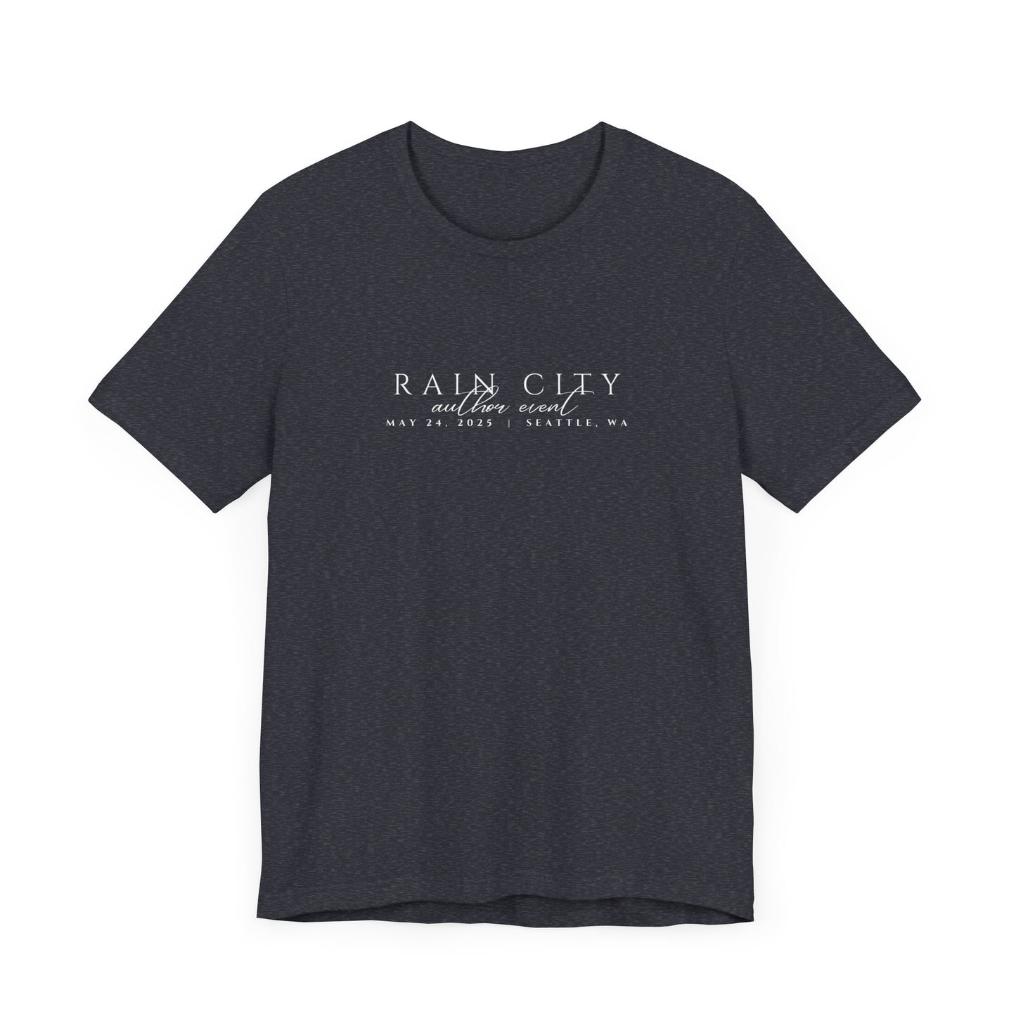 Rain City Author Event Unisex Jersey Tee Version 2