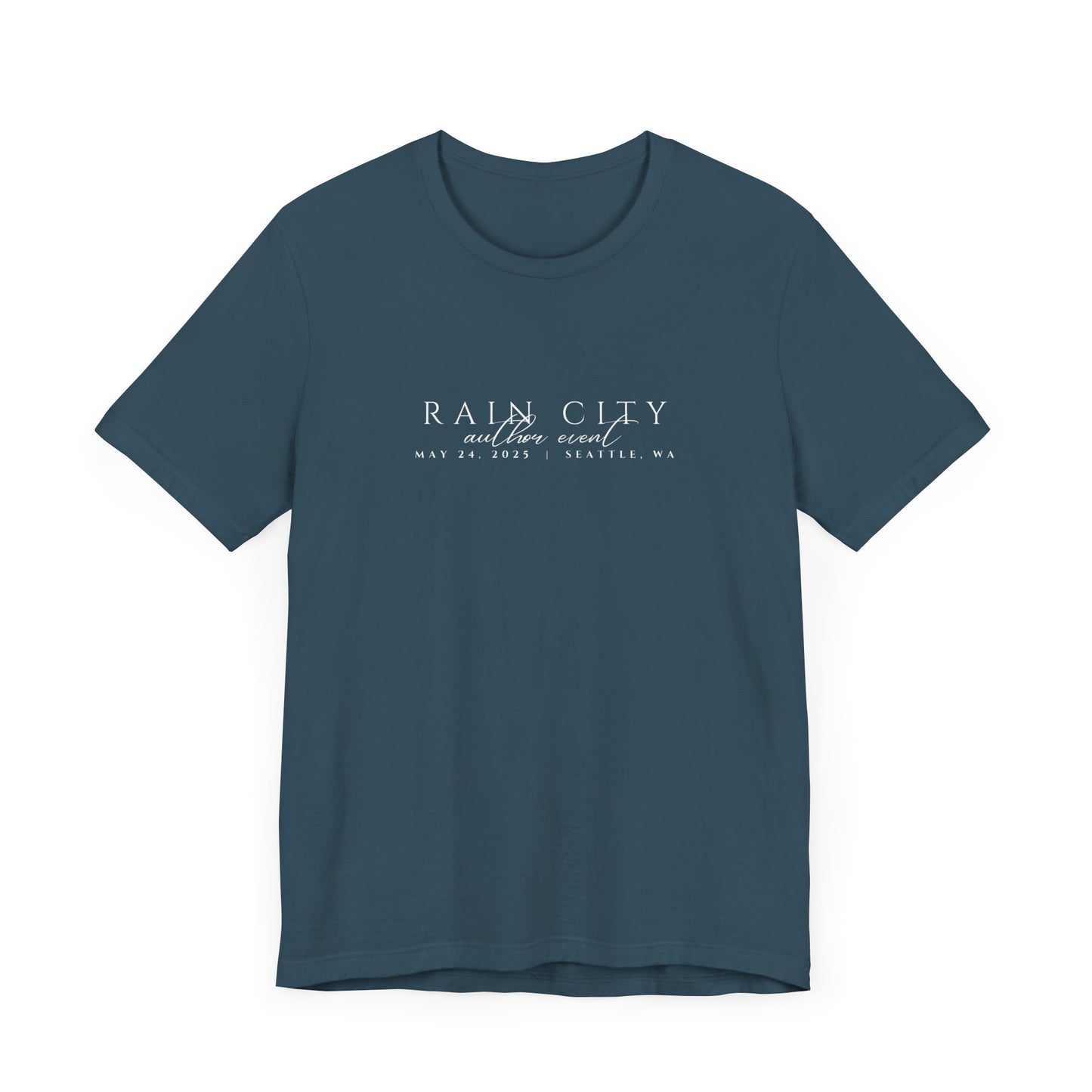 Rain City Author Event Unisex Jersey Tee Version 2