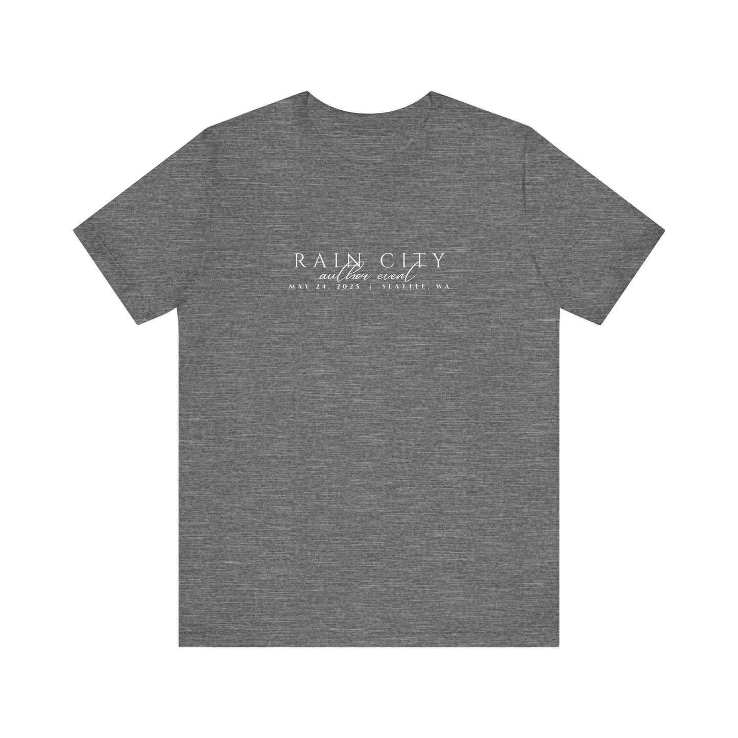 Rain City Author Event Unisex Jersey Tee Version 2
