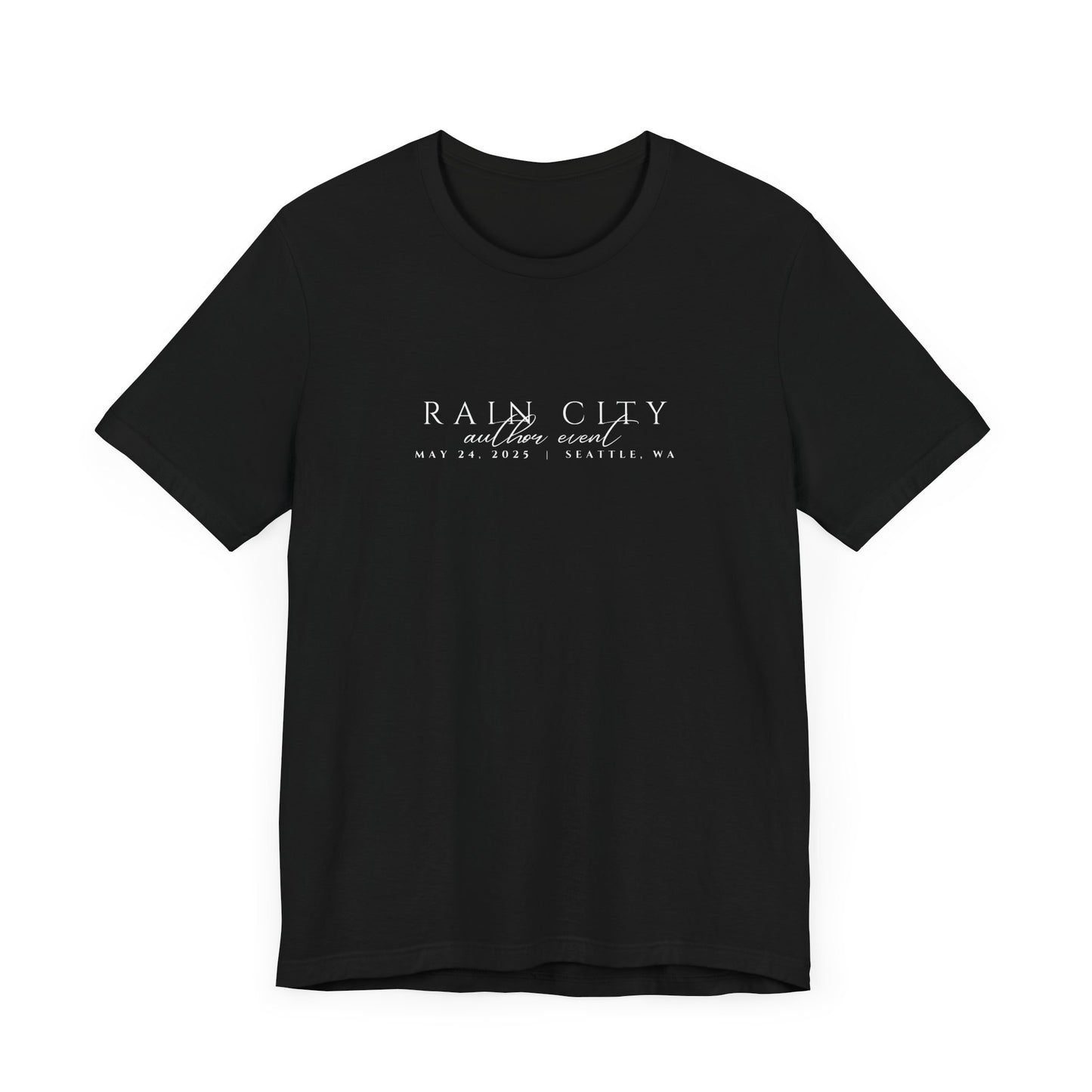 Rain City Author Event Unisex Jersey Tee Version 2