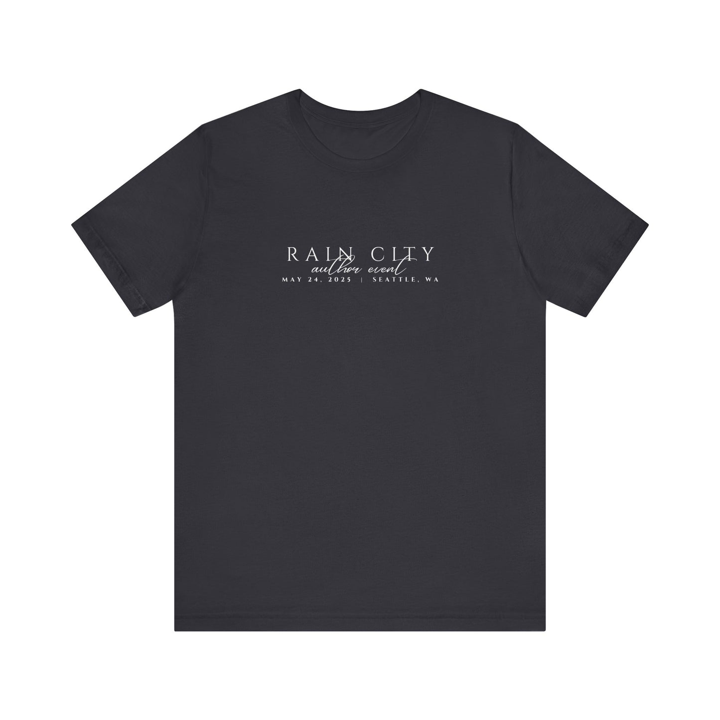 Rain City Author Event Unisex Jersey Tee Version 2