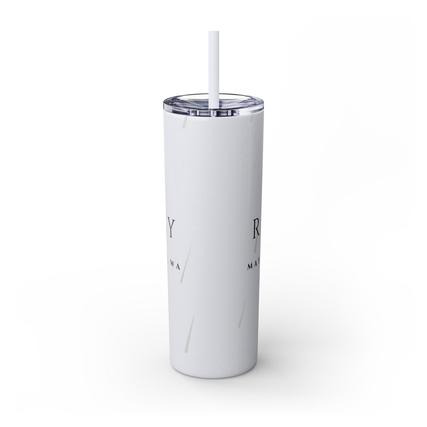 Rain City Author Event Skinny Tumbler with Straw, 20oz Version 2