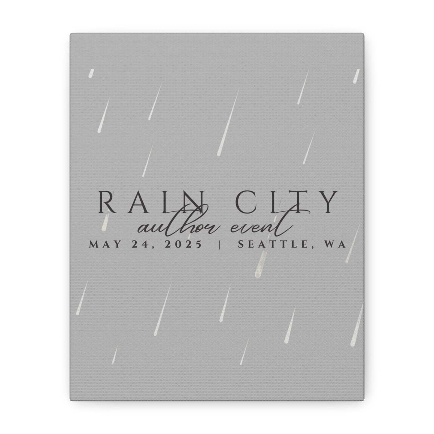 Rain City Author Event Canvas