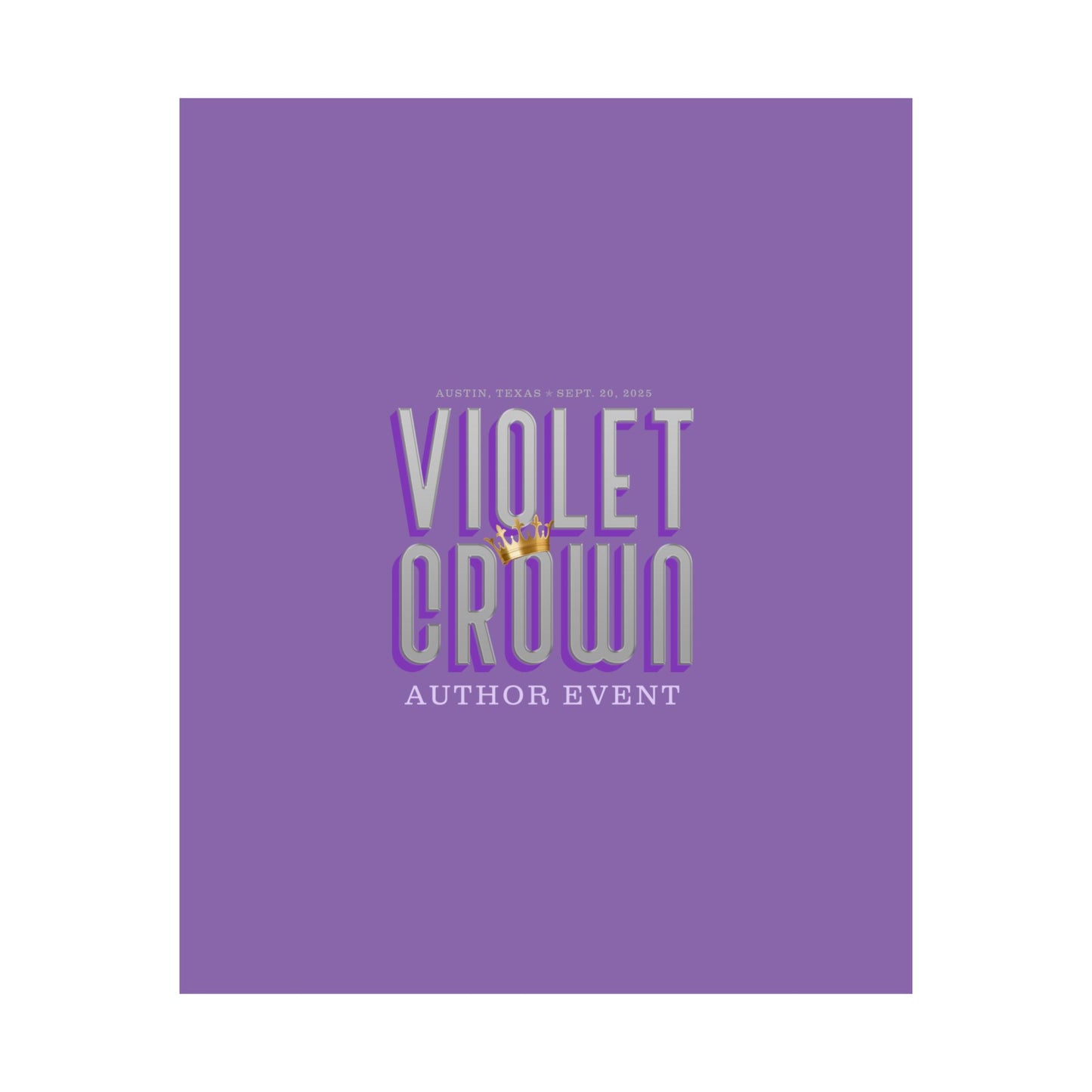 Violet Crown Author Event Matte Posters