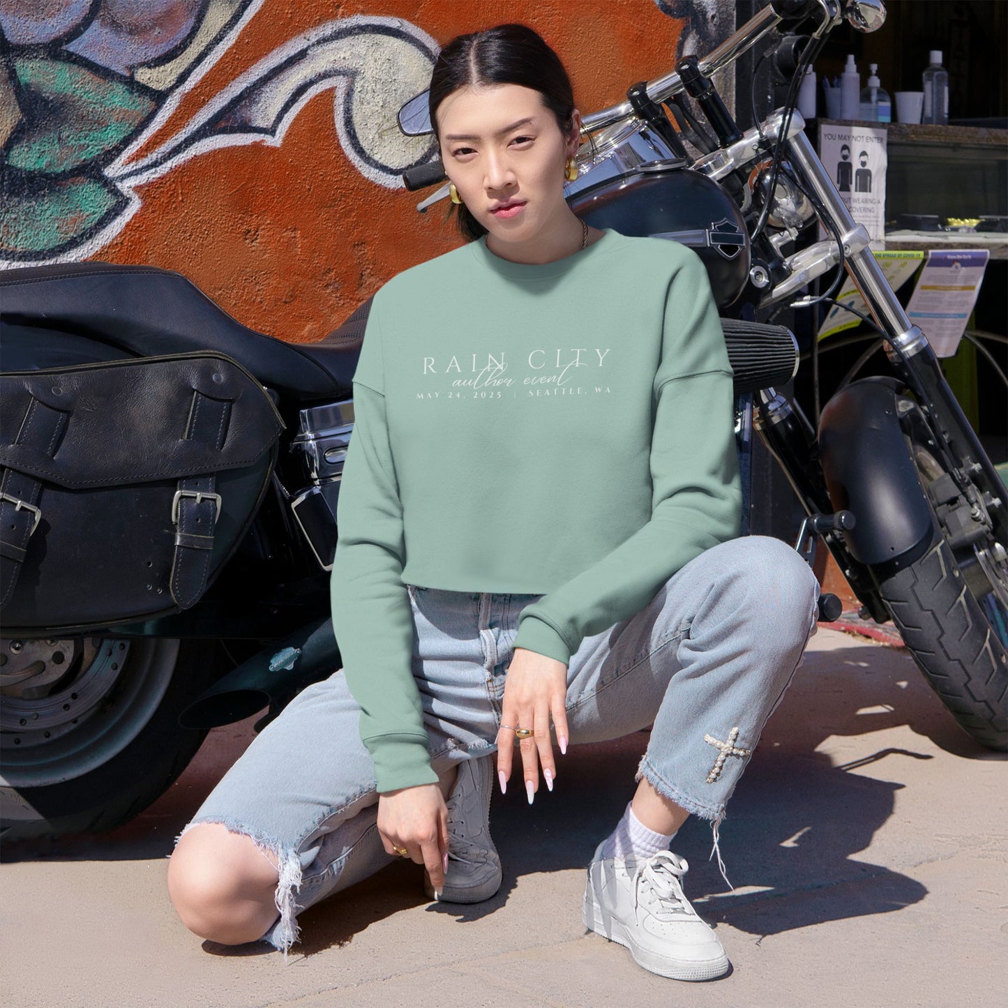 Rain City Author Event Women's Cropped Sweatshirt