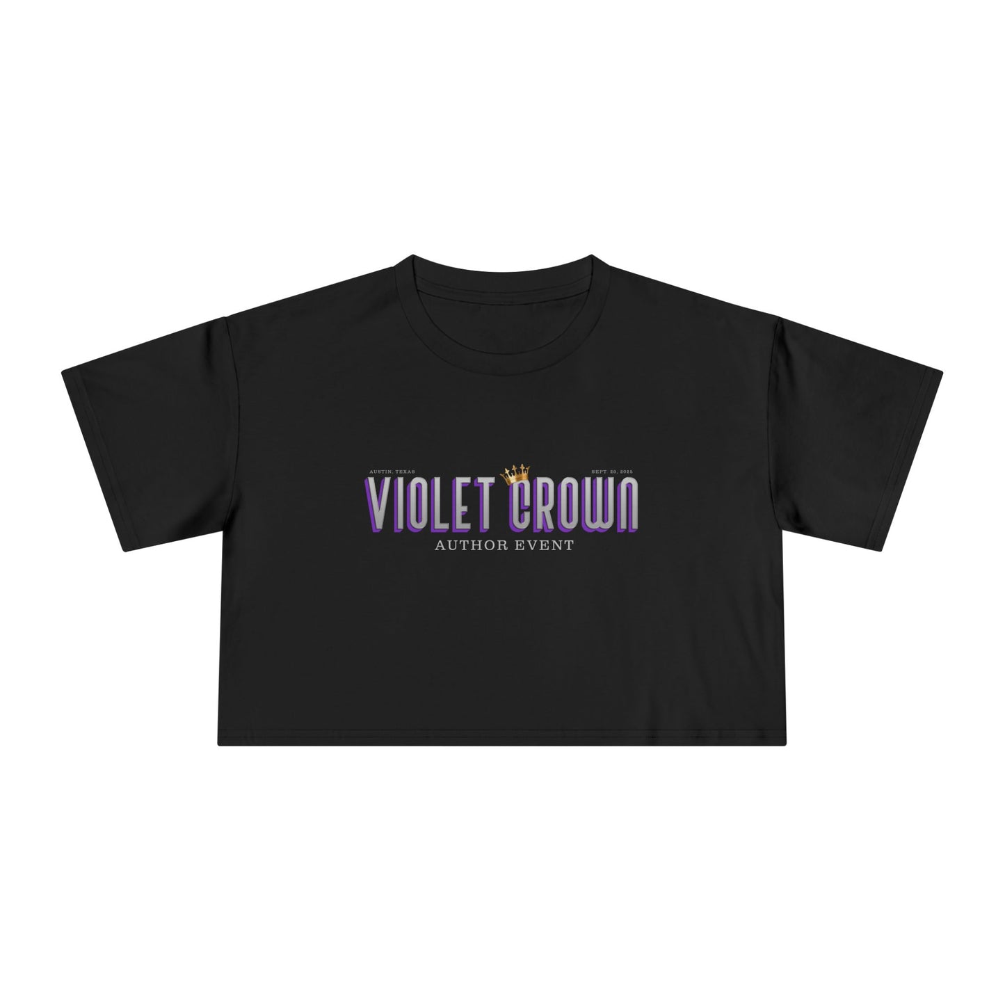 Violet Crown Author Event Women's Crop Tee