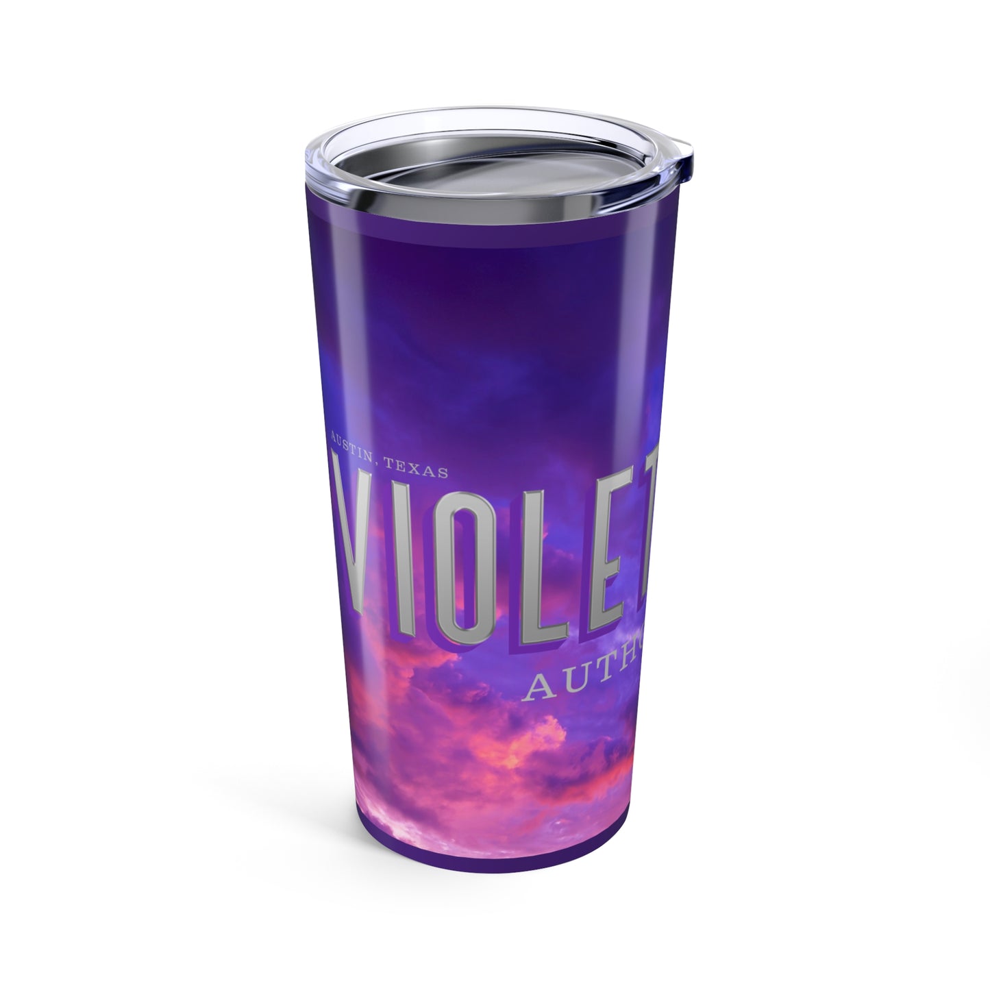 Violet Crown Author Event Tumbler 20oz Version 1