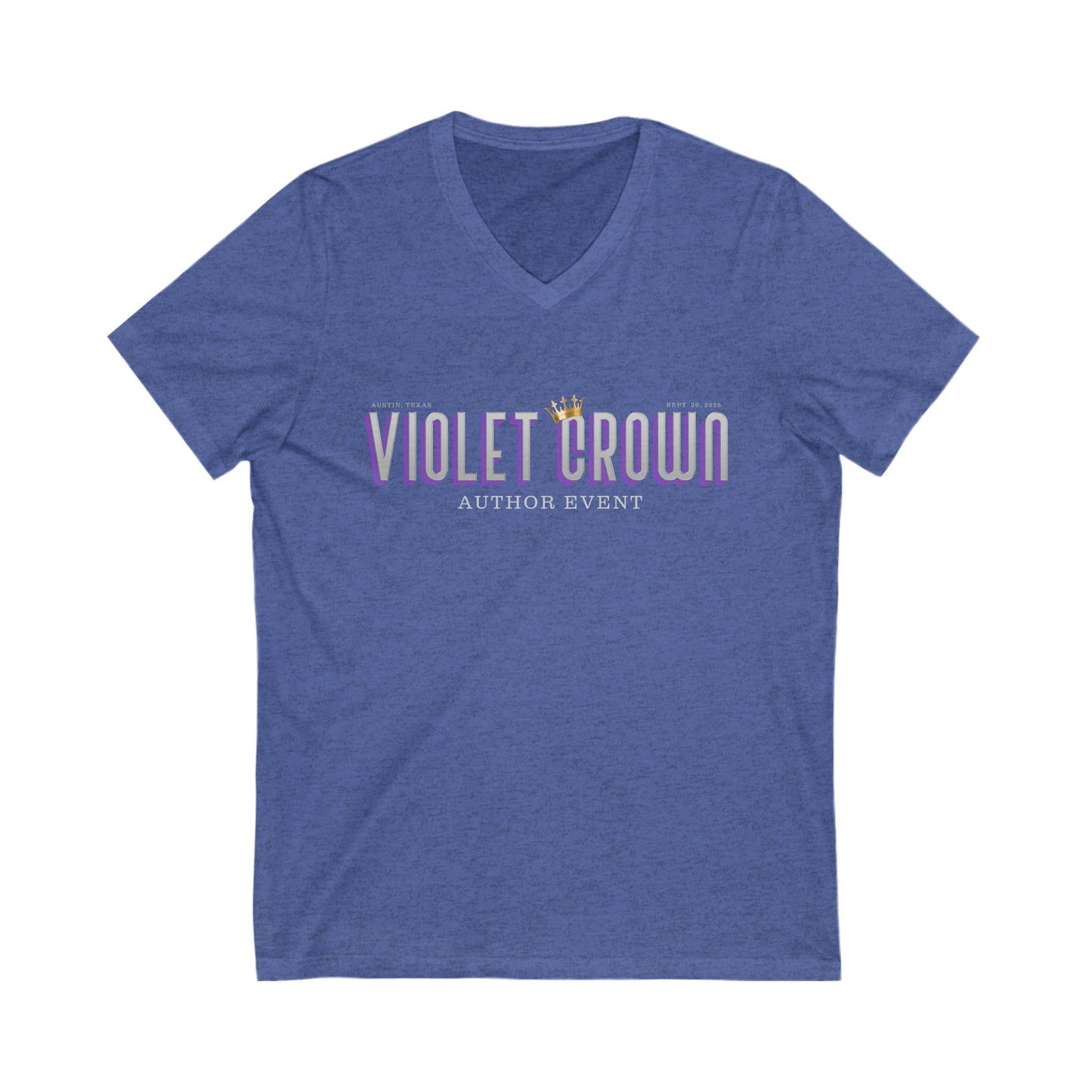 Violet Crown Author Event Unisex V-Neck Tee