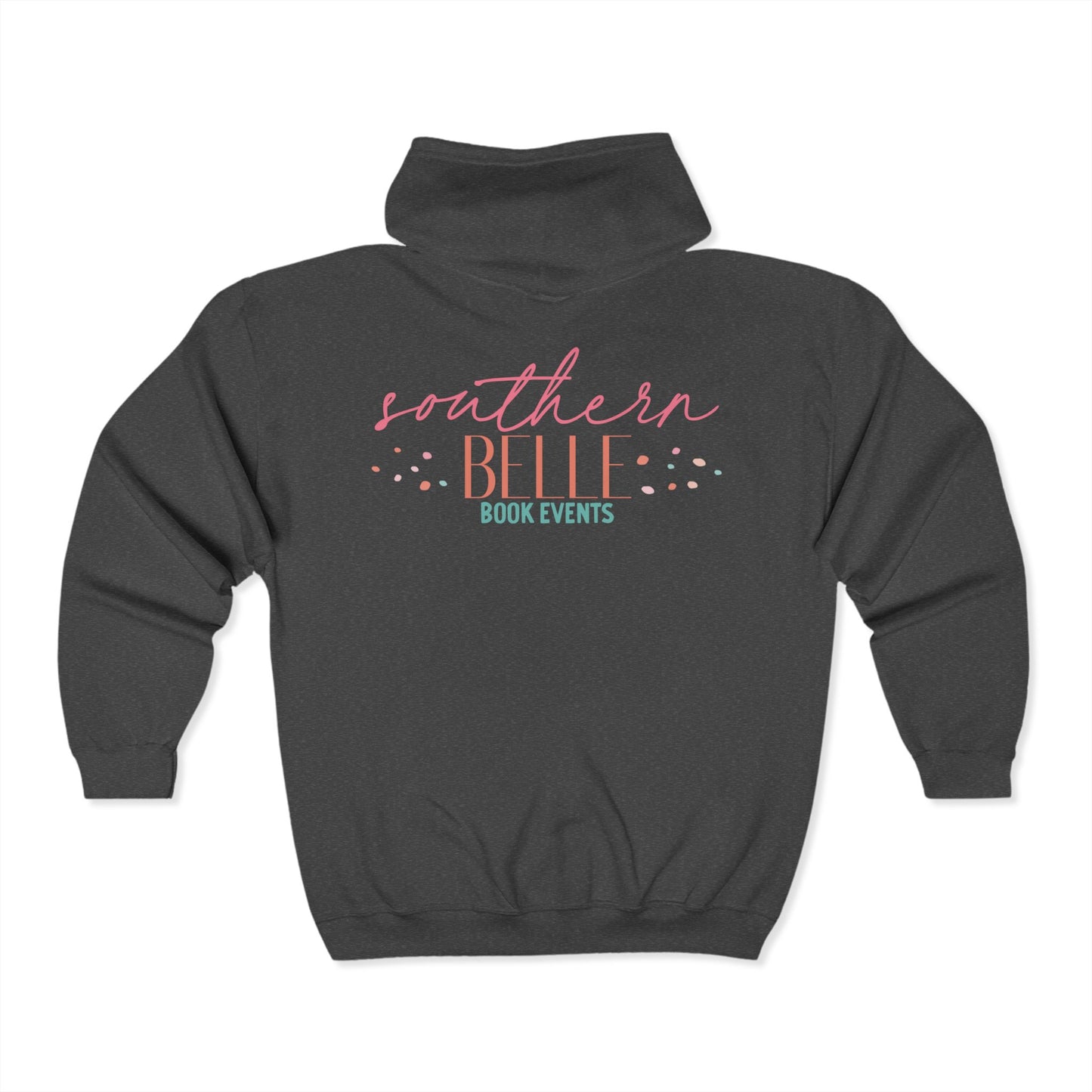 Southern Belle Book Events Zip Hoodie - Cozy Unisex Sweatshirt for Book Lovers