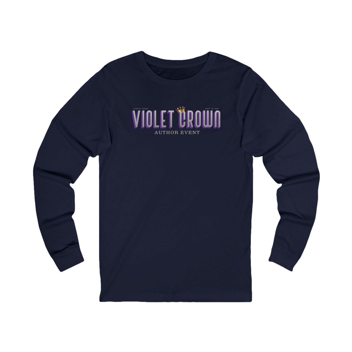 Violet Crown Author Event Unisex Jersey Long Sleeve Tee