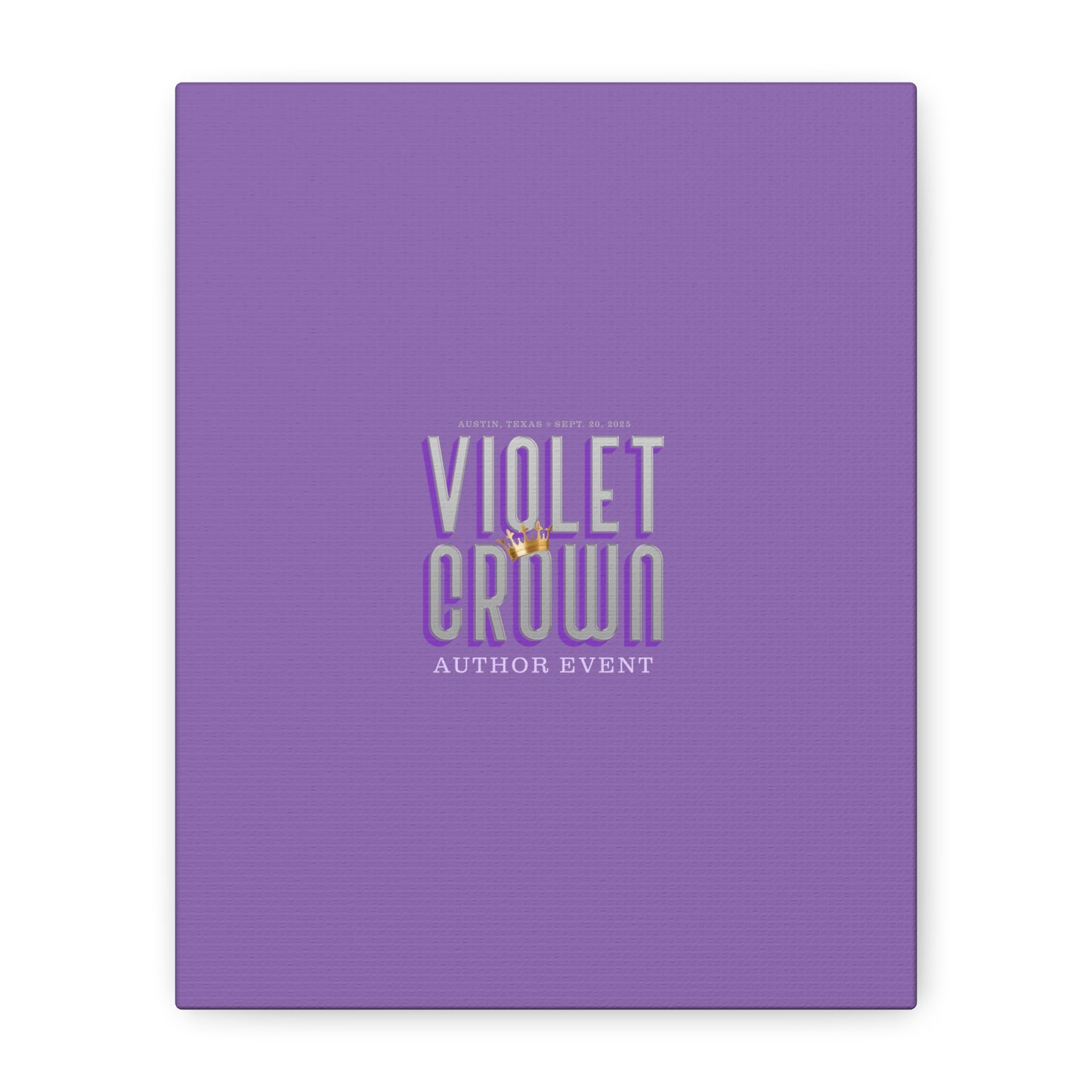 Violet Crown Author Event Canvas