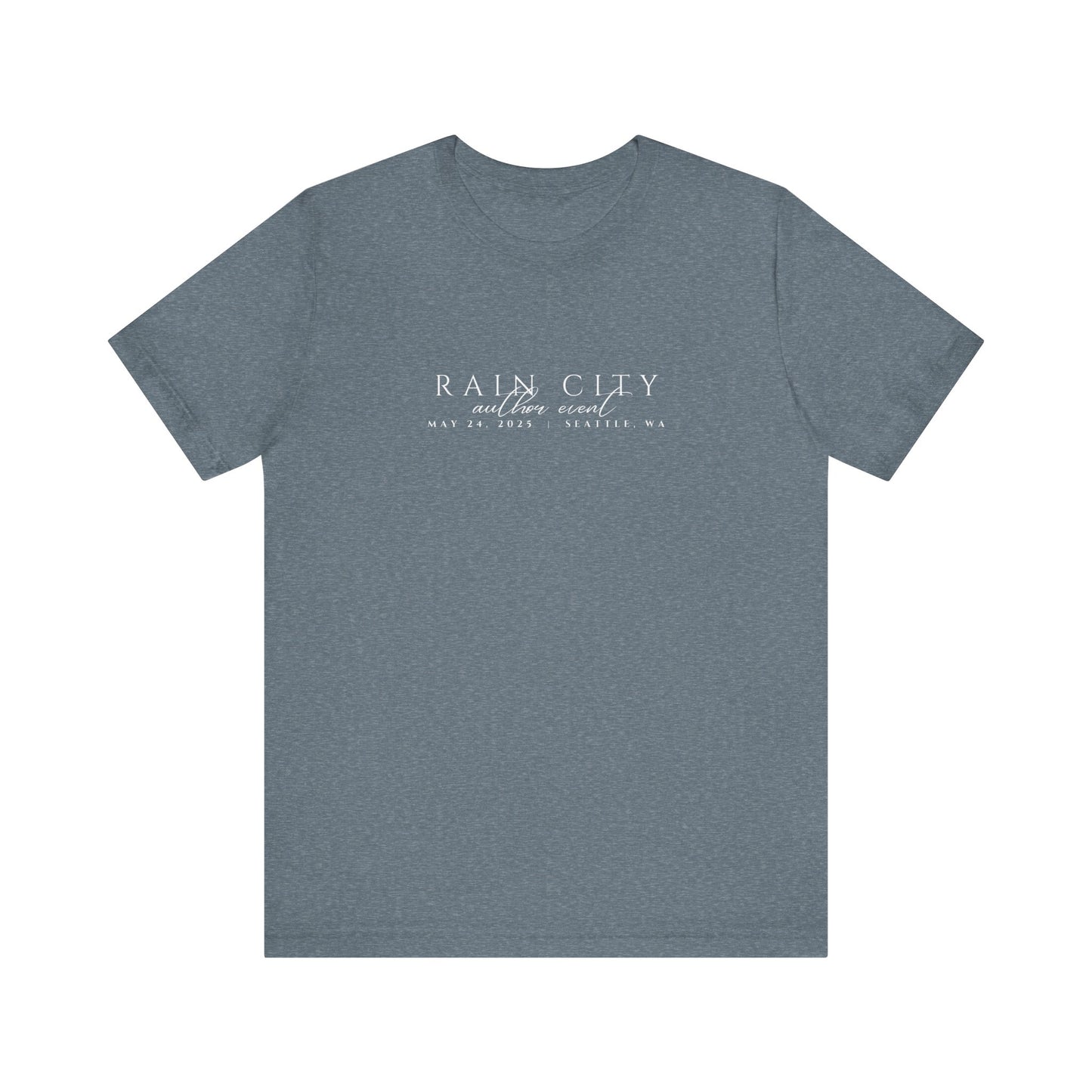Rain City Author Event Unisex Jersey Tee Version 2