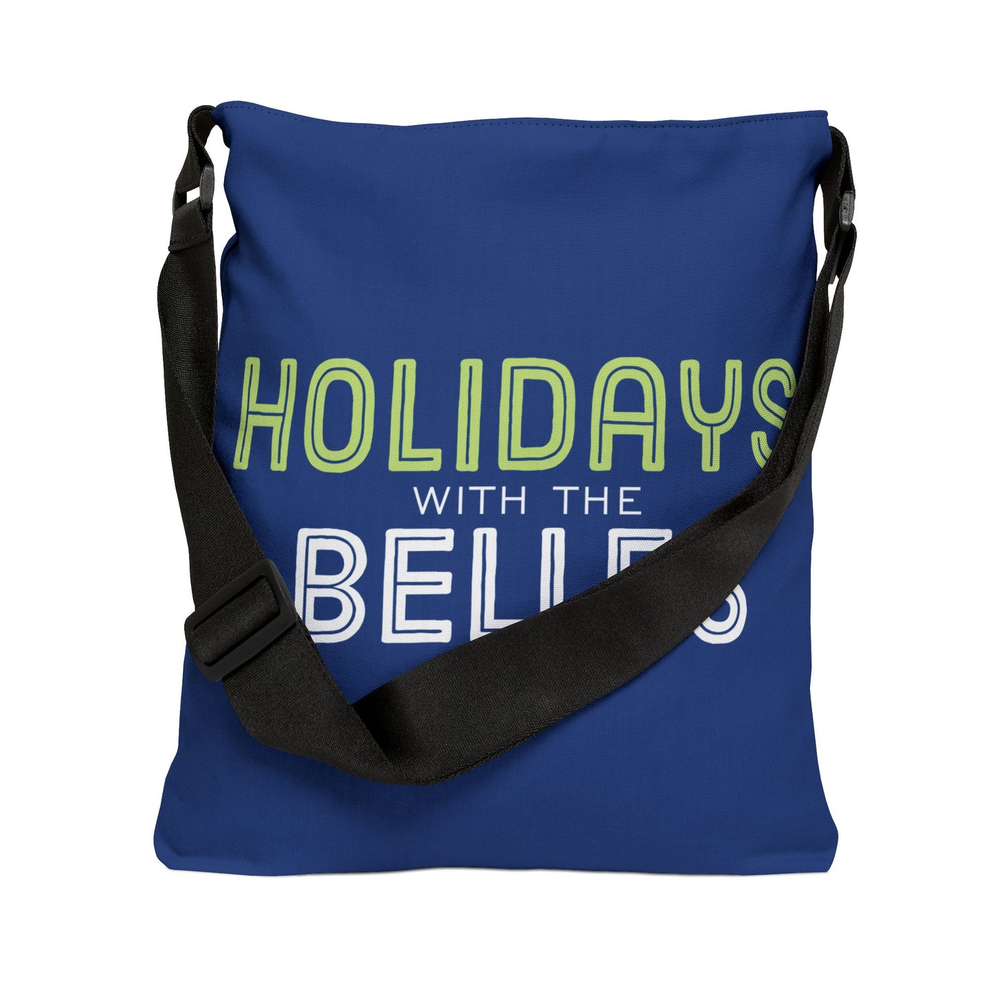 Blue Holidays with the Belles Adjustable Tote Bag