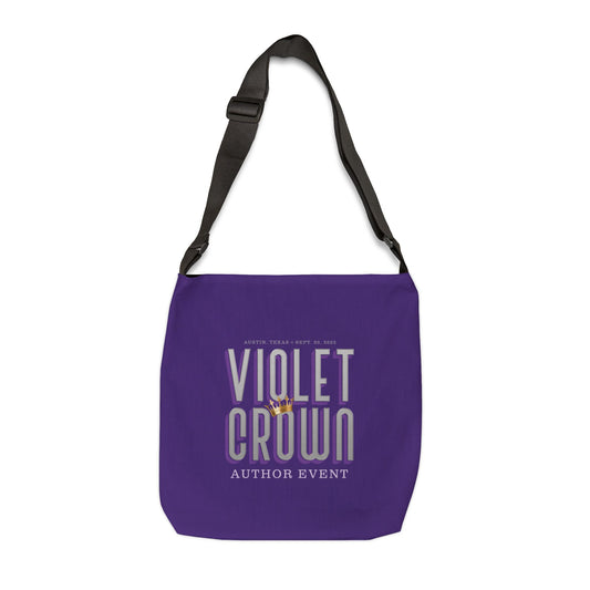 Violet Crown Author Event Adjustable Tote Bag
