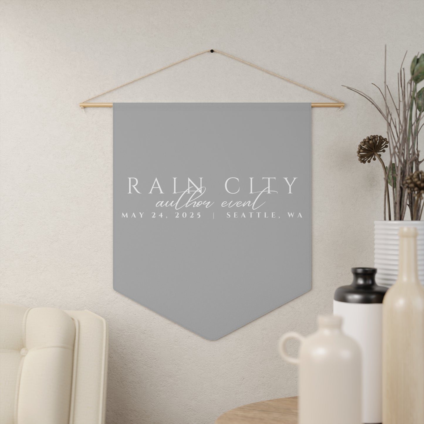 Rain City Author Event Pennant