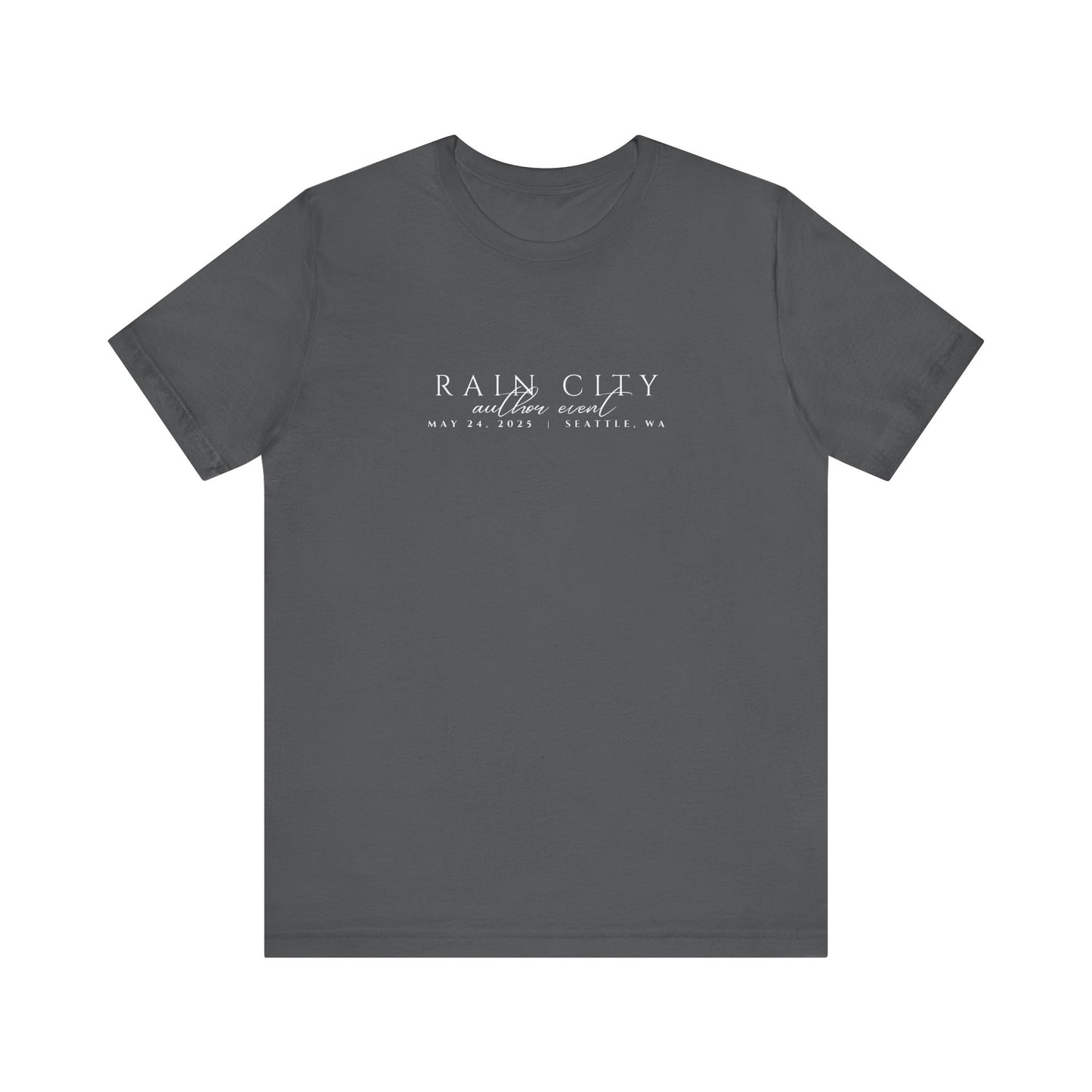 Rain City Author Event Unisex Jersey Tee Version 2