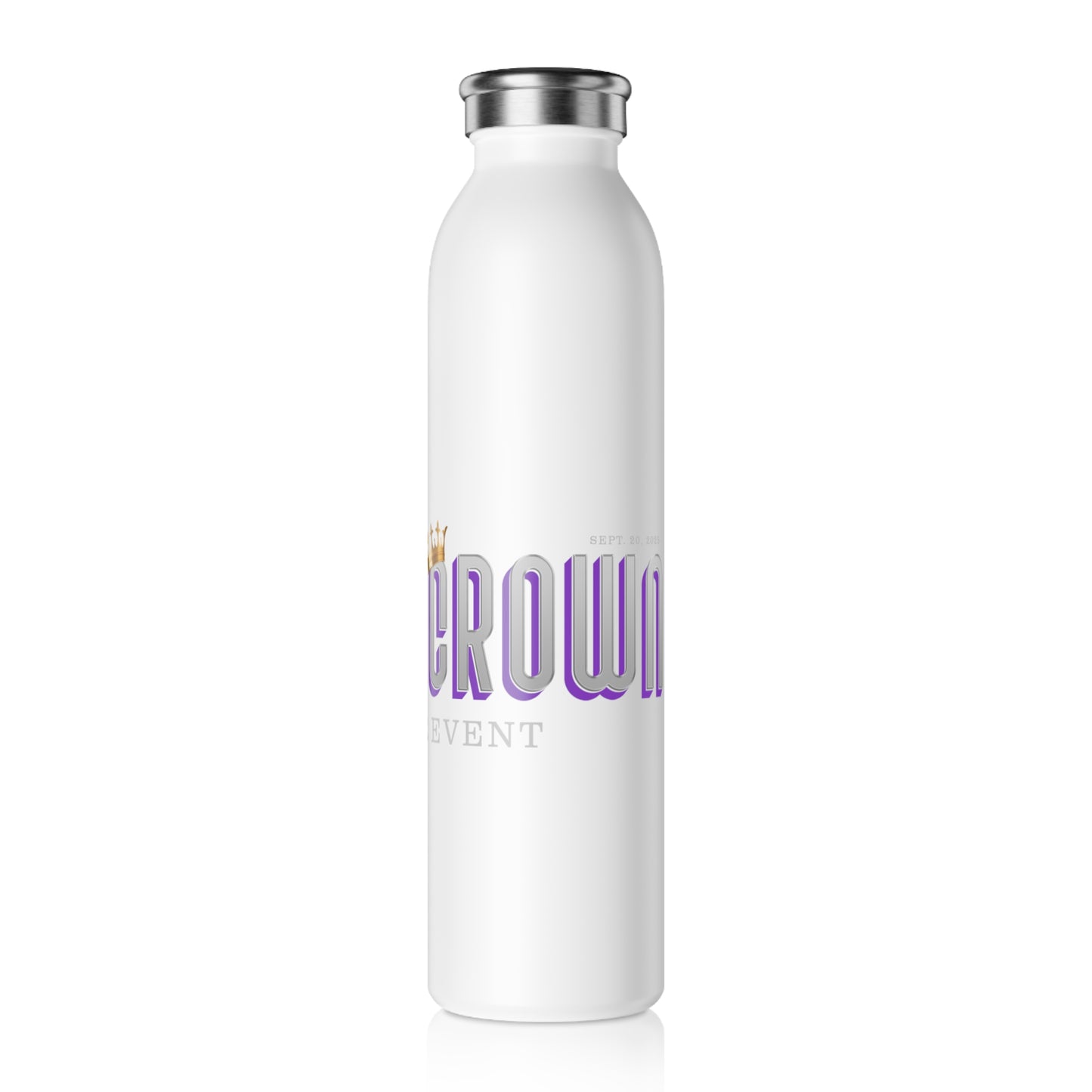 Violet Crown Author Event Slim Water Bottle