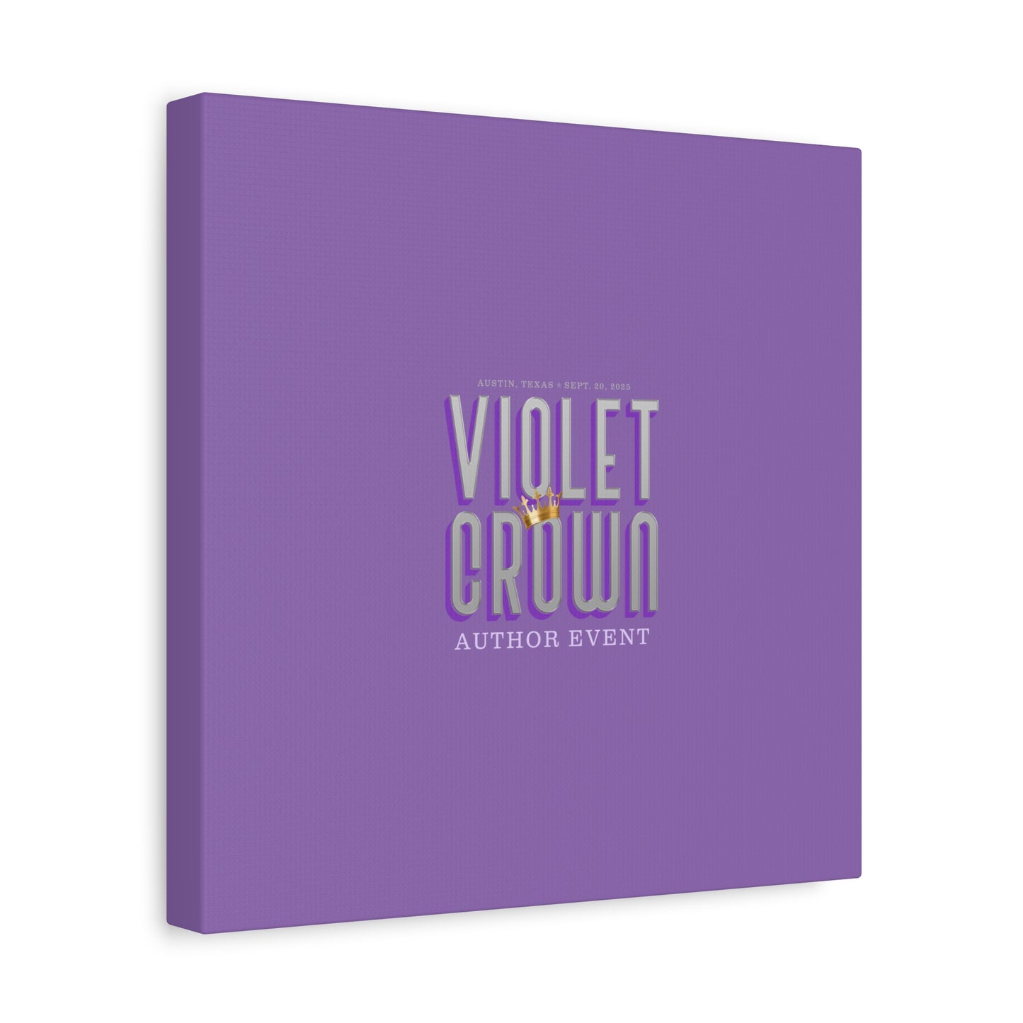 Violet Crown Author Event Canvas