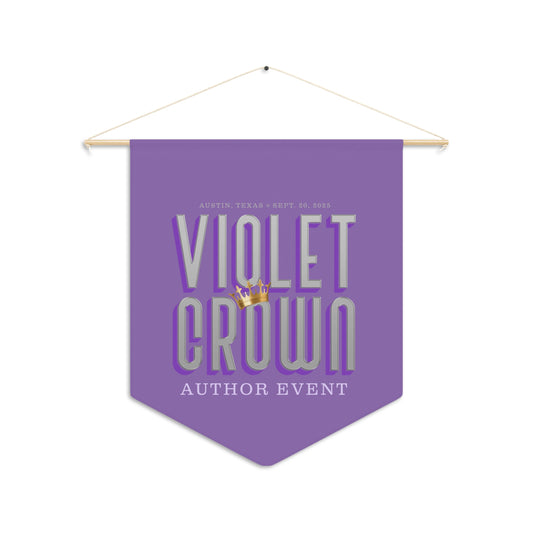Violet Crown Author Event Pennant