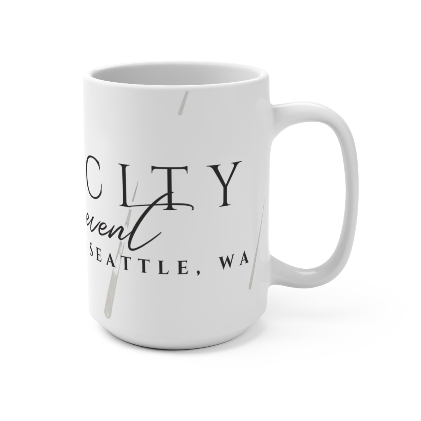 Rain City Author Event 15 oz Mug Version 2