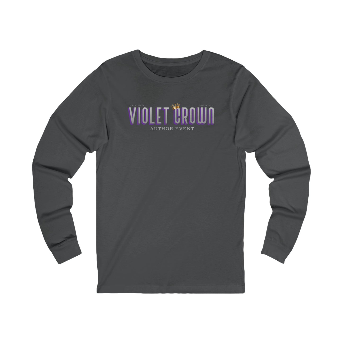 Violet Crown Author Event Unisex Jersey Long Sleeve Tee