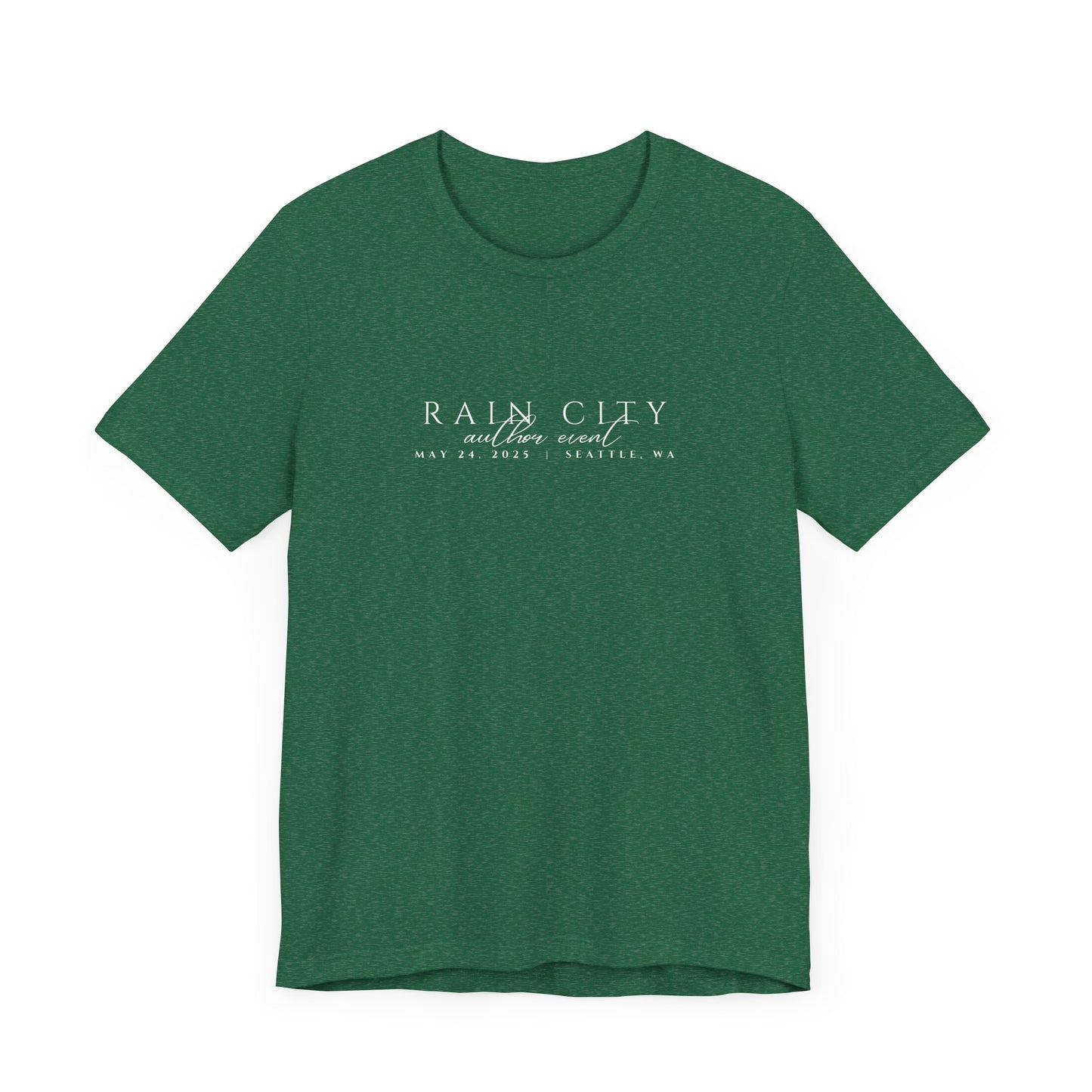 Rain City Author Event Unisex Jersey Tee Version 2