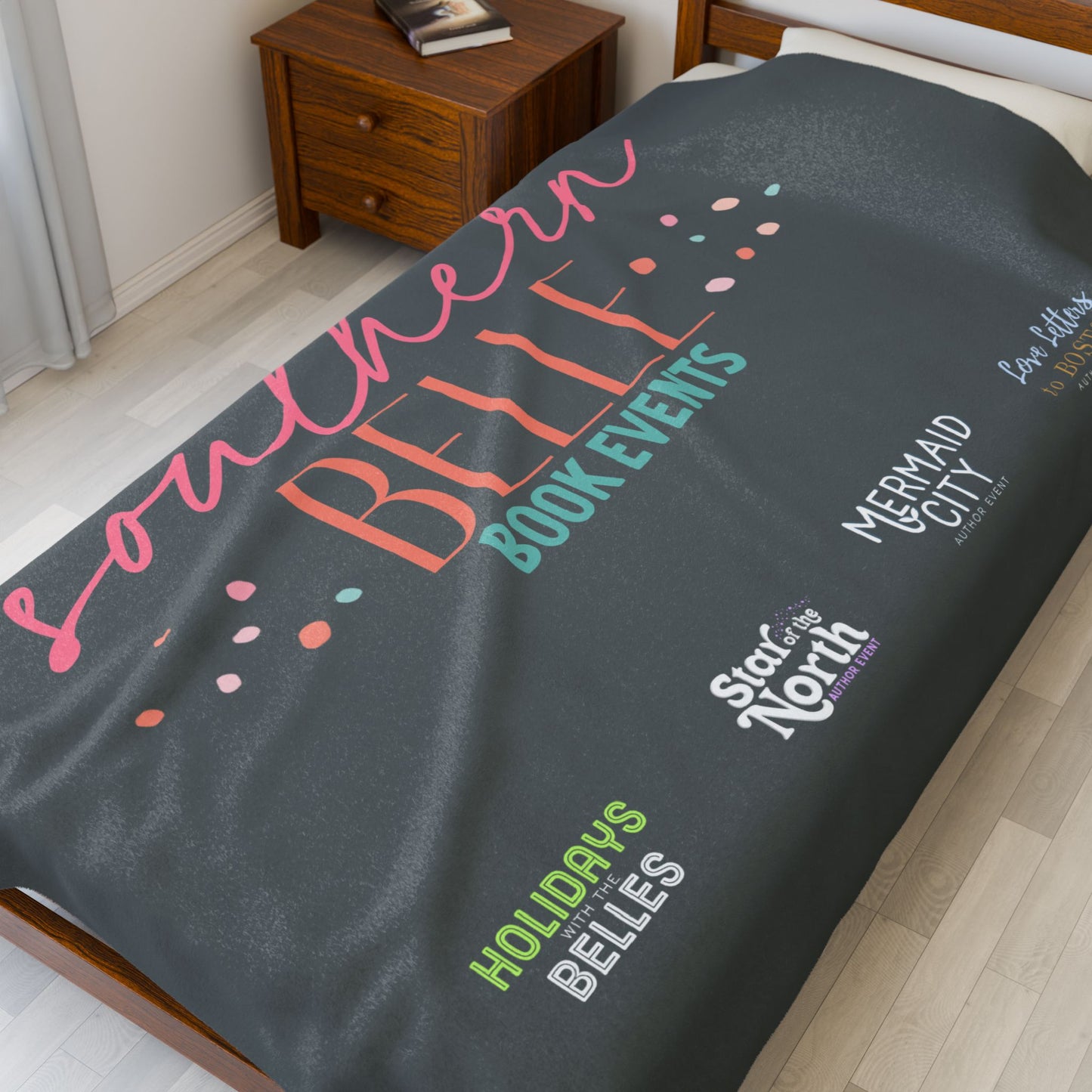 2026 Southern Belle Book Events Cozy Velveteen Plush Blanket Version 3