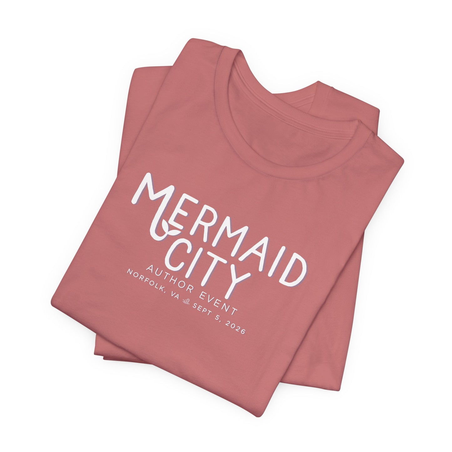 Mermaid City Author Event Unisex Short Sleeve Tee