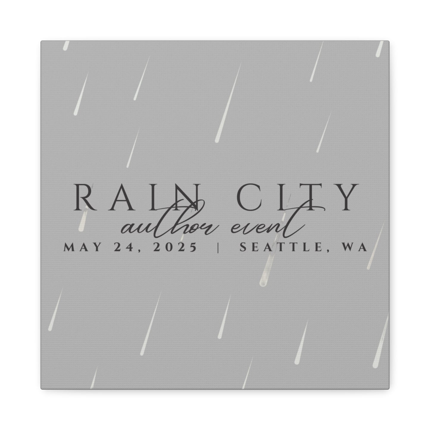 Rain City Author Event Canvas