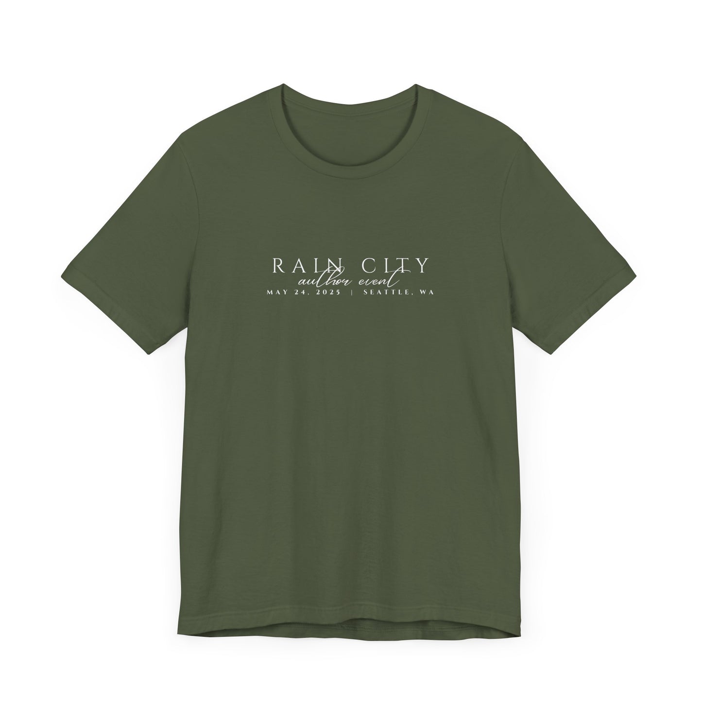 Rain City Author Event Unisex Jersey Tee Version 2
