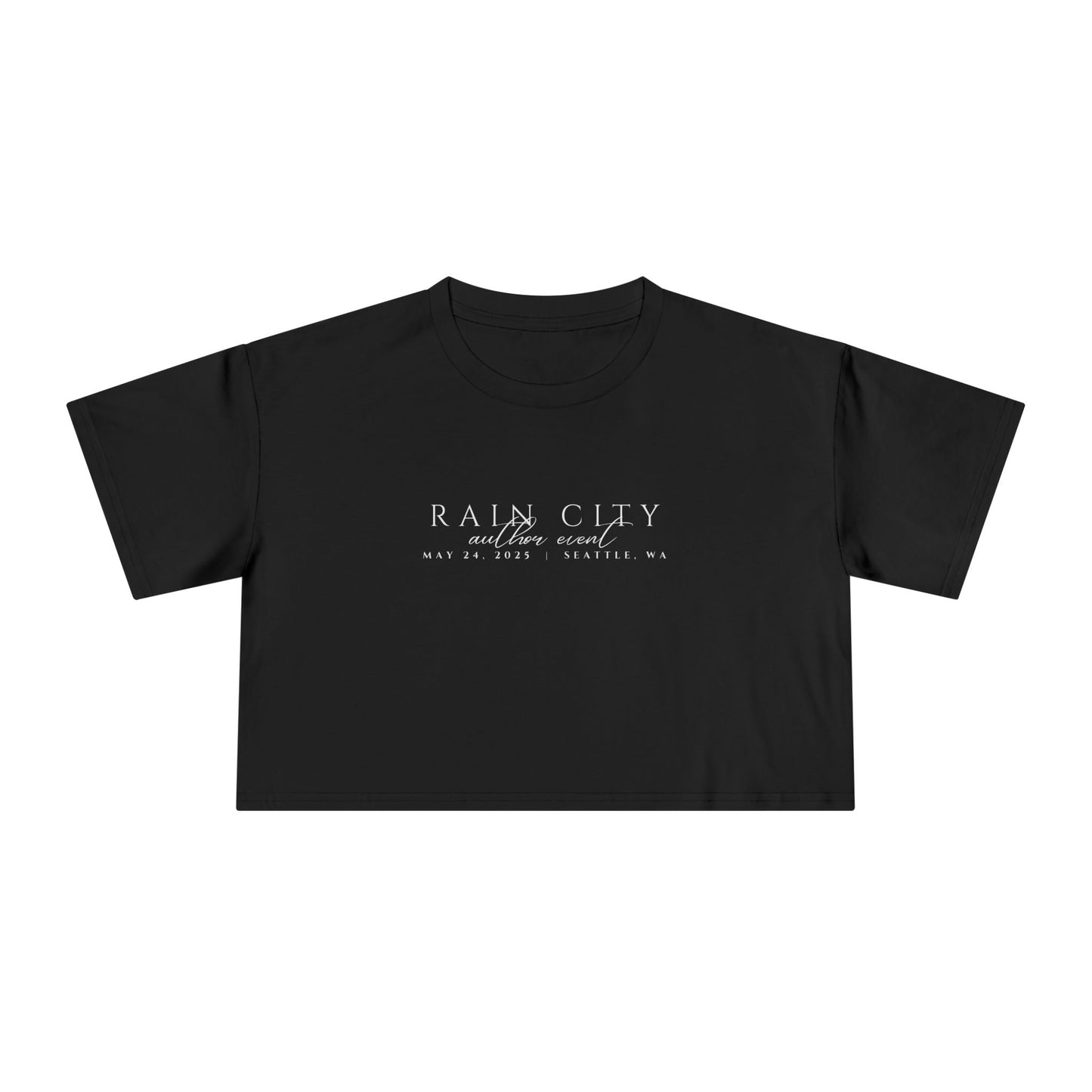 Rain City Author Event Women's Crop Tee