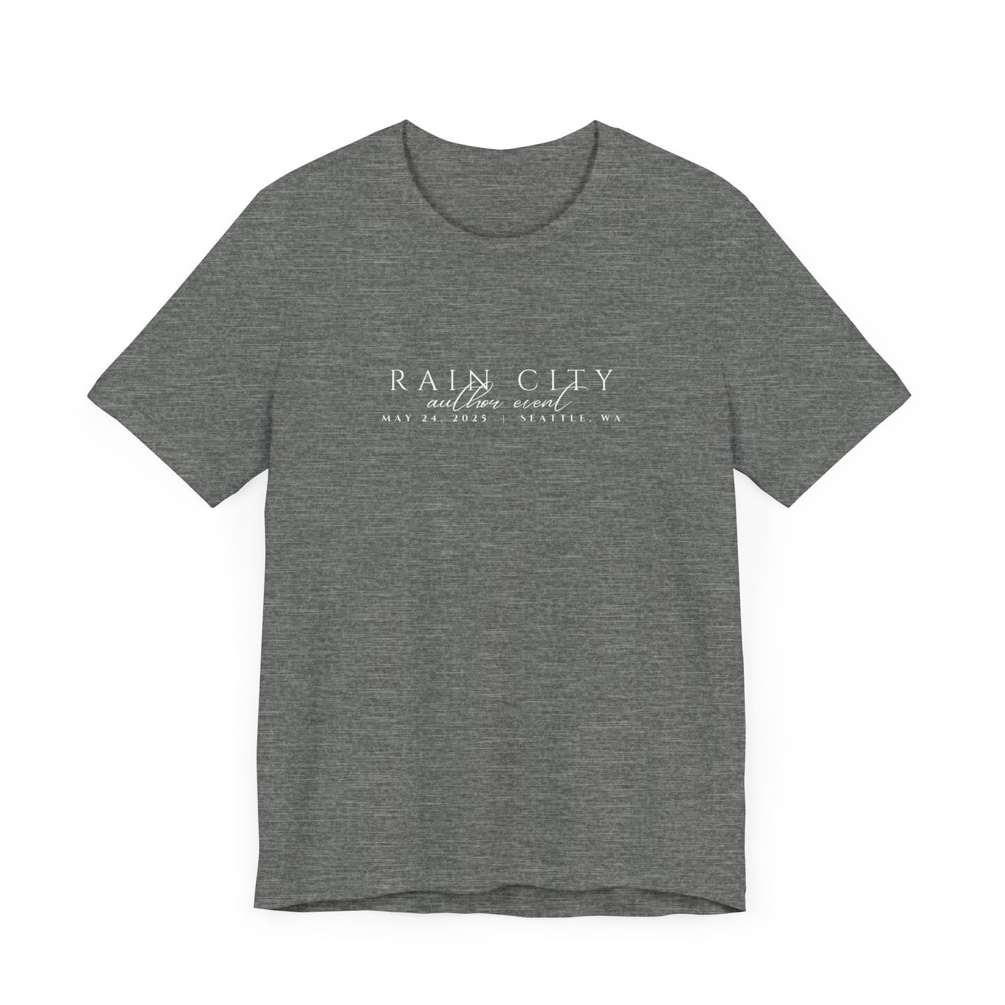 Rain City Author Event Unisex Jersey Tee Version 2