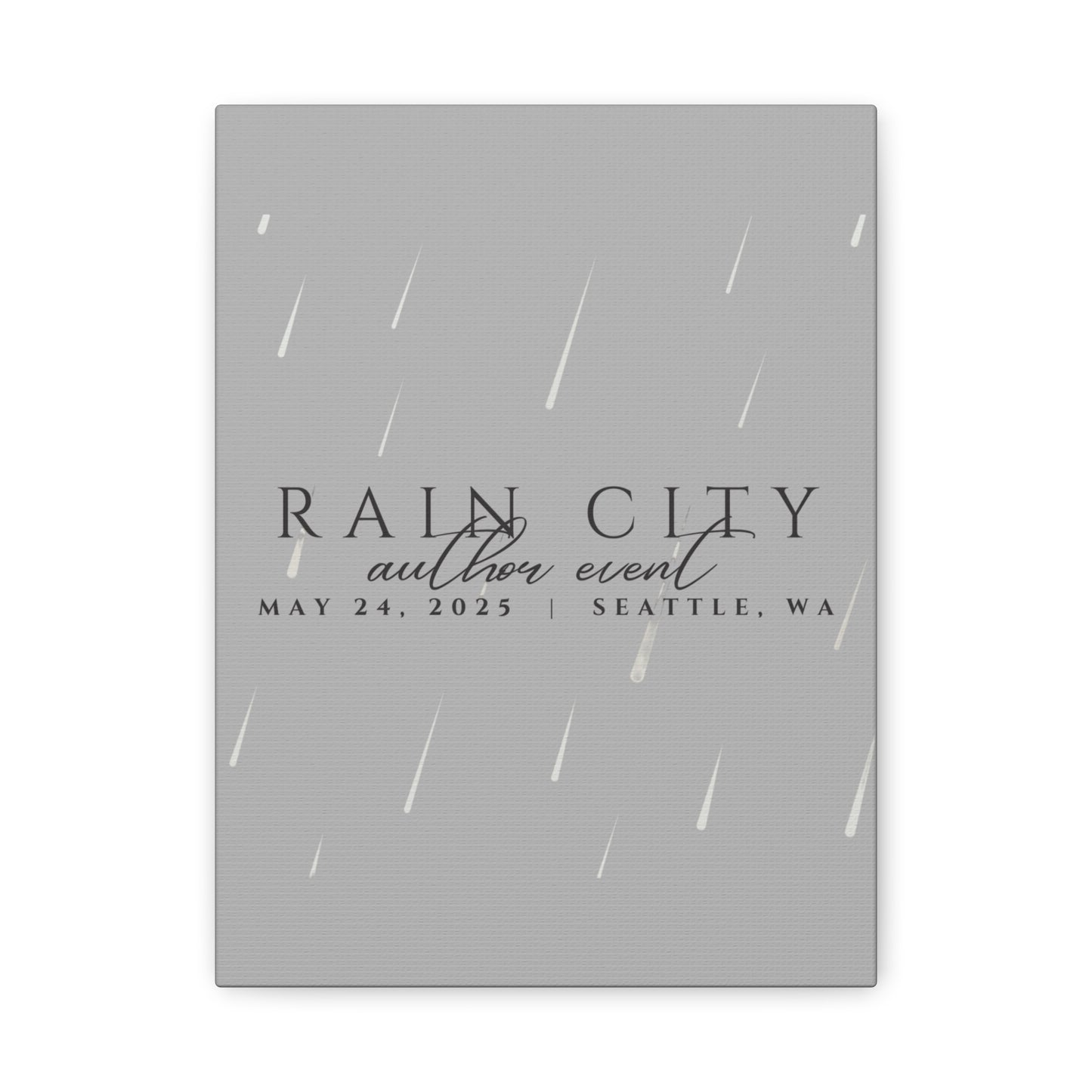 Rain City Author Event Canvas