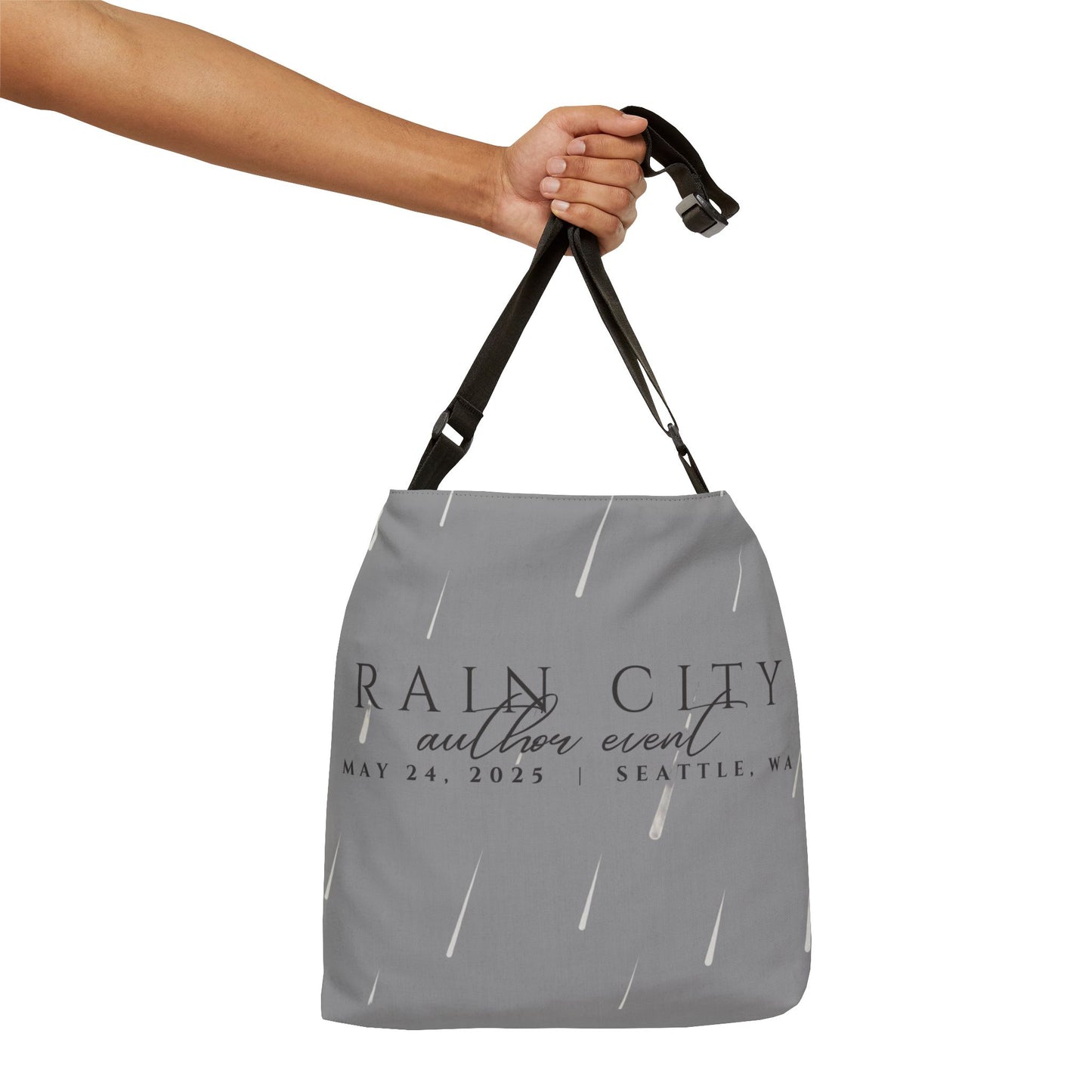 Rain City Author Event Adjustable Tote Bag