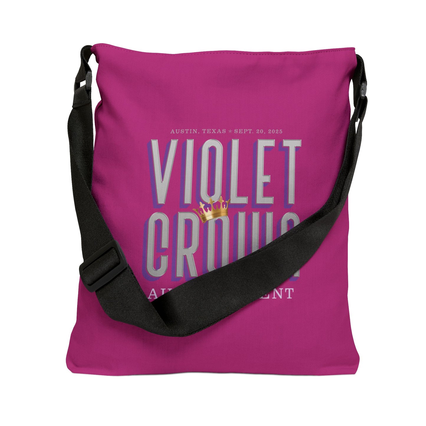 Violet Crown Author Event Adjustable Tote Bag