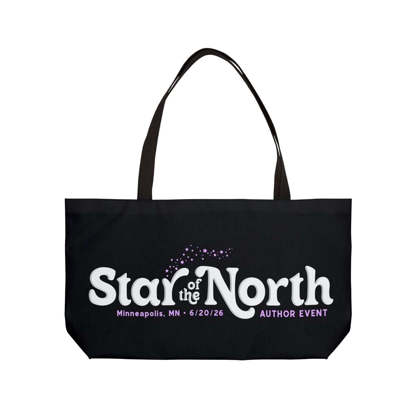 Star of the North Weekender Tote Bag - Black