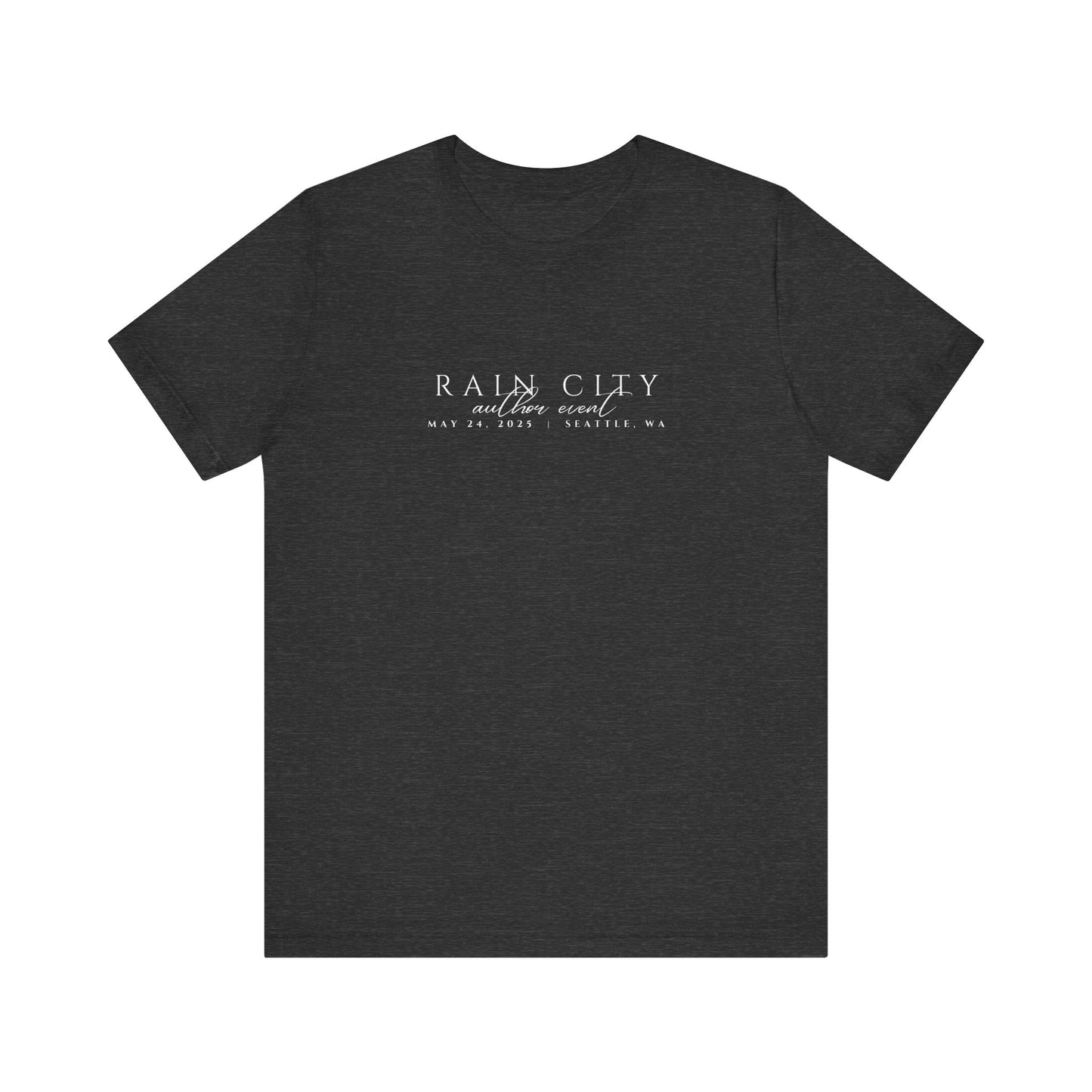 Rain City Author Event Unisex Jersey Tee Version 2