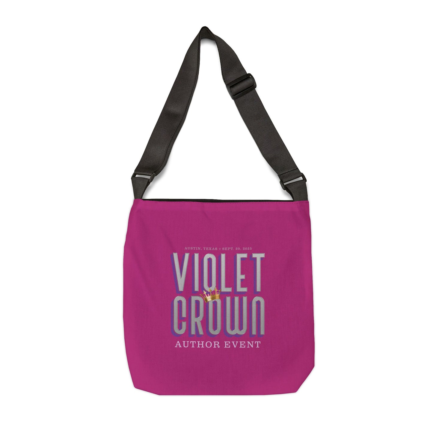 Violet Crown Author Event Adjustable Tote Bag