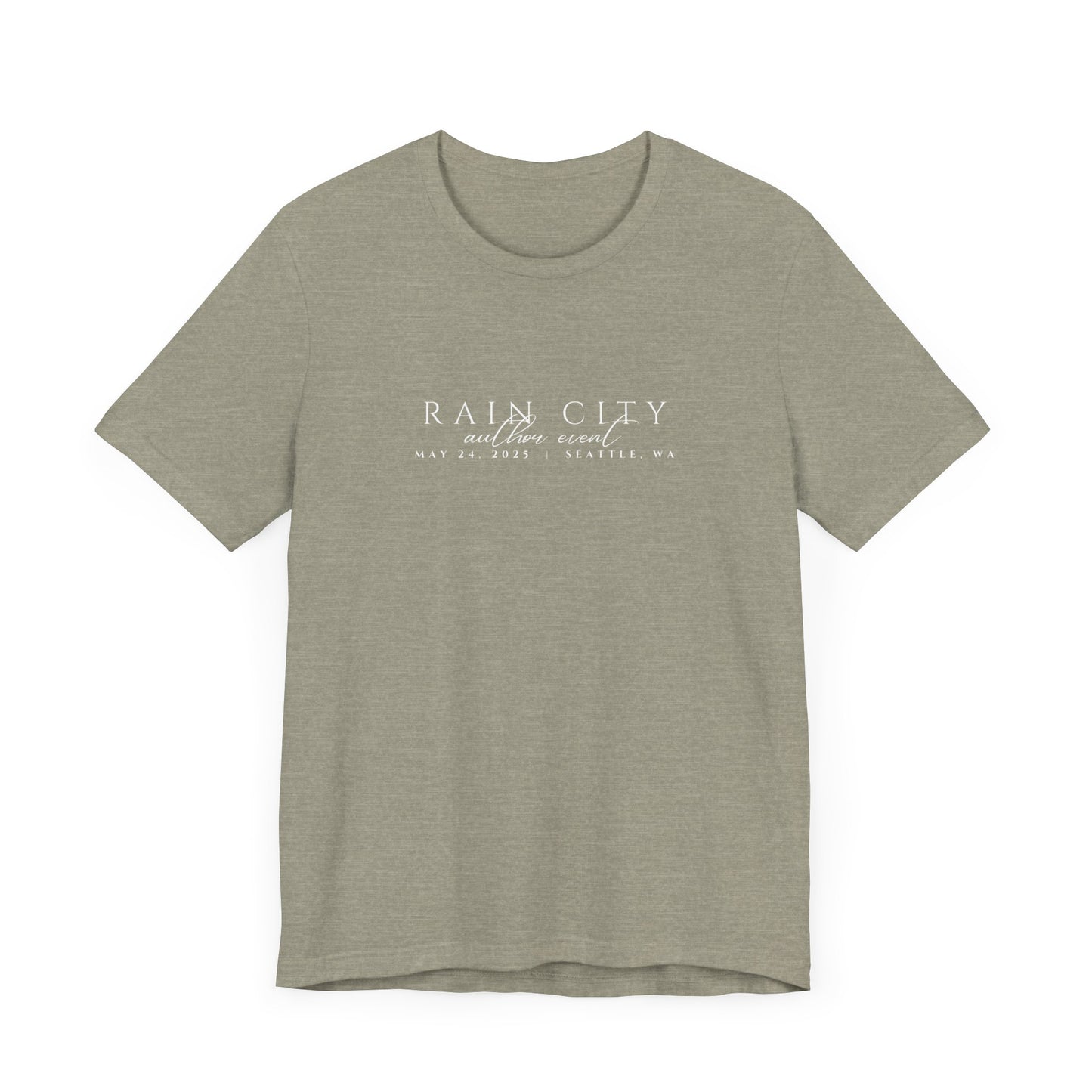 Rain City Author Event Unisex Jersey Tee Version 2