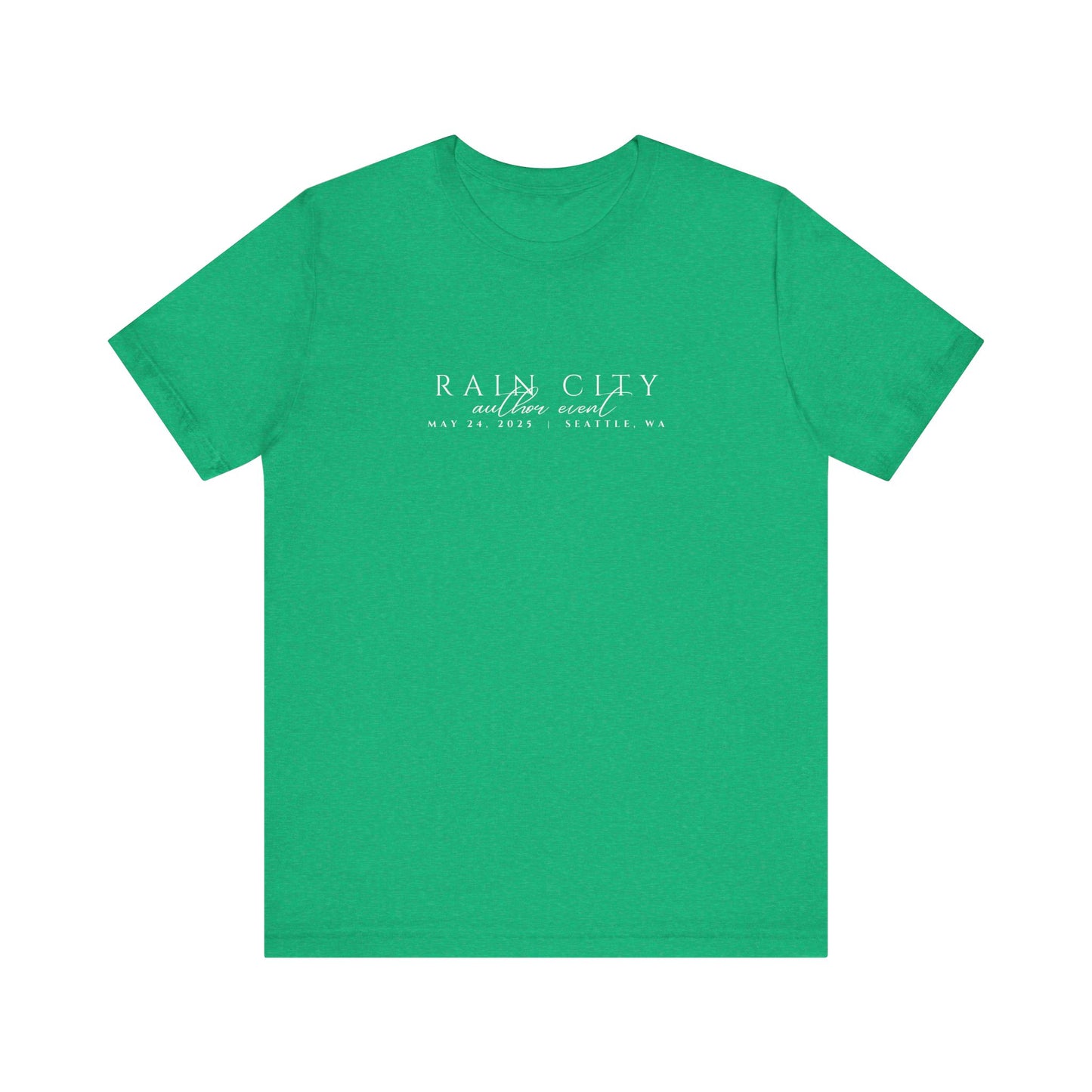 Rain City Author Event Unisex Jersey Tee Version 2